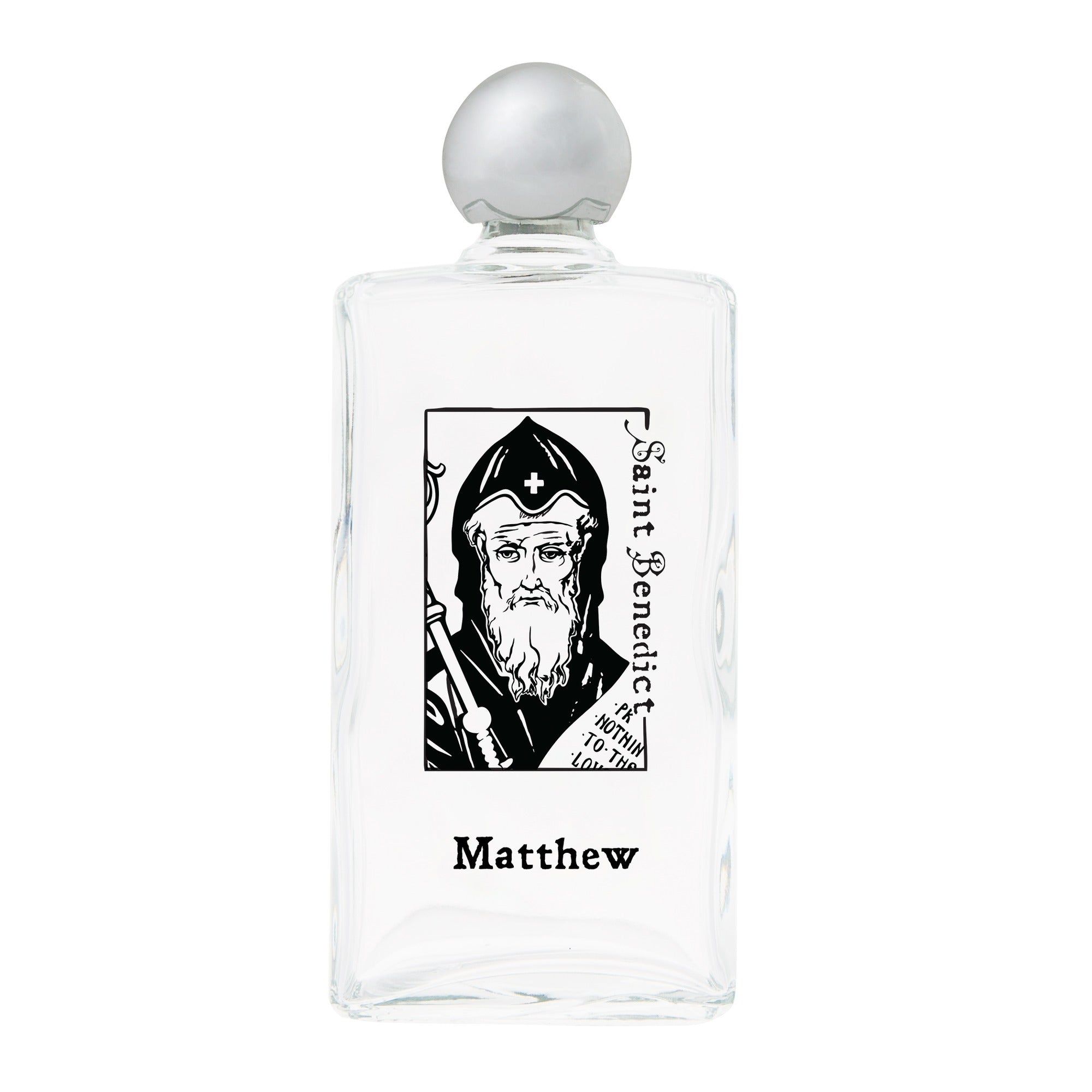 Personalized St. Benedict Holy Water Bottle