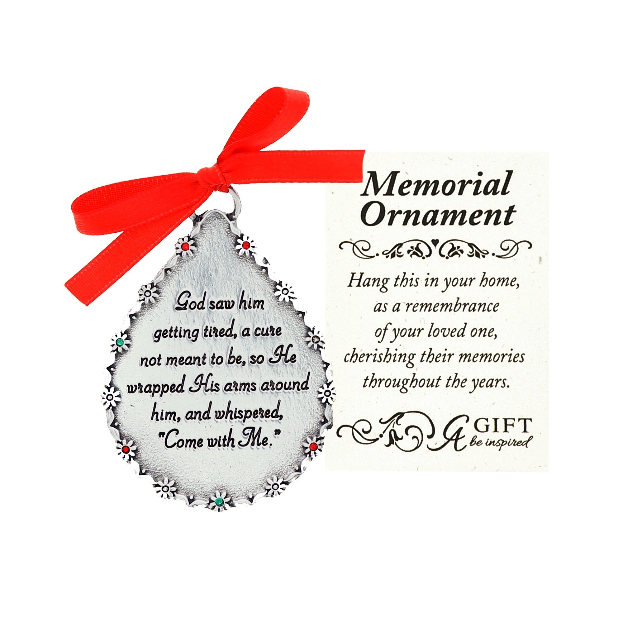 God Saw Him Memorial Ornament