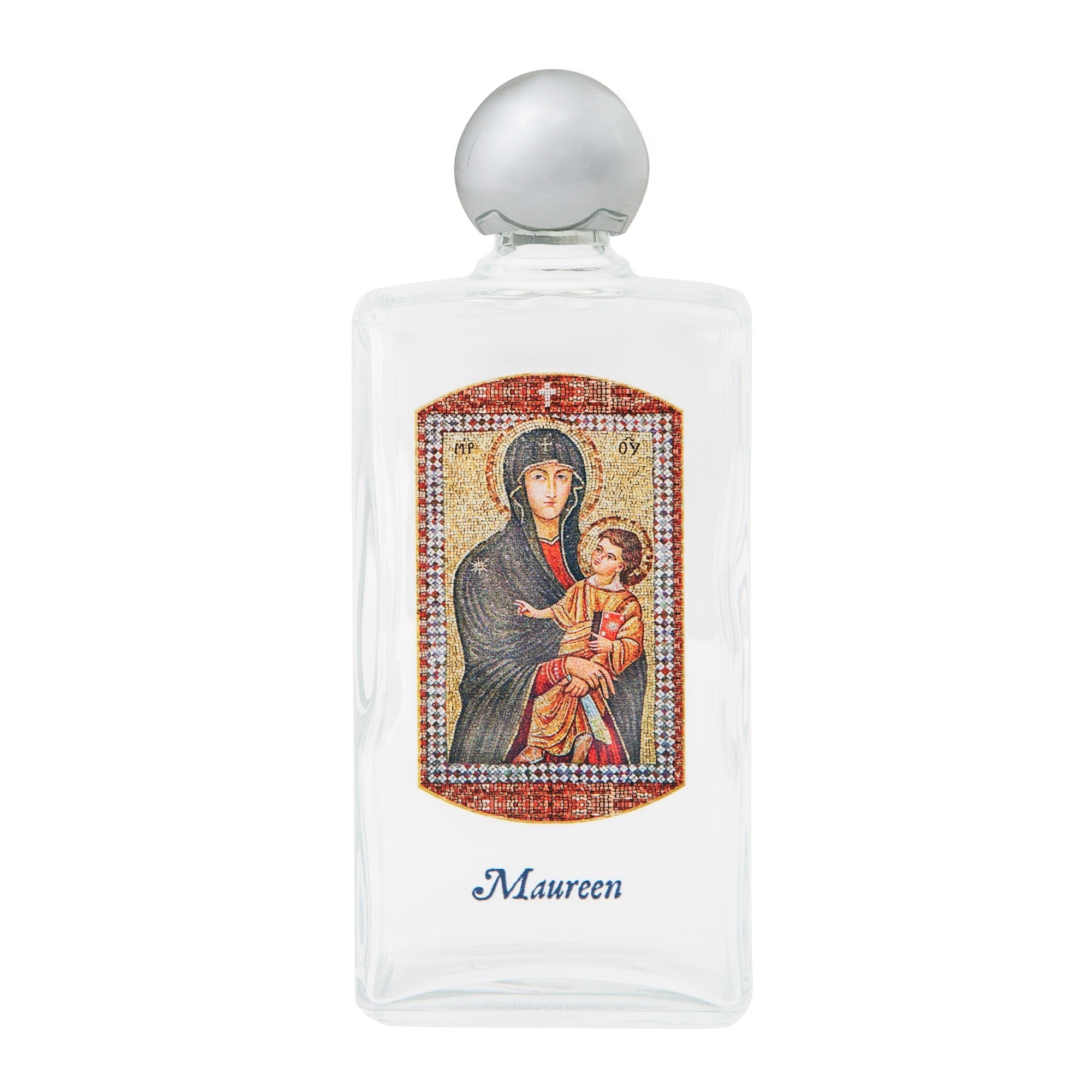 Personalized Mary Mother of the Church Holy Water Bottle