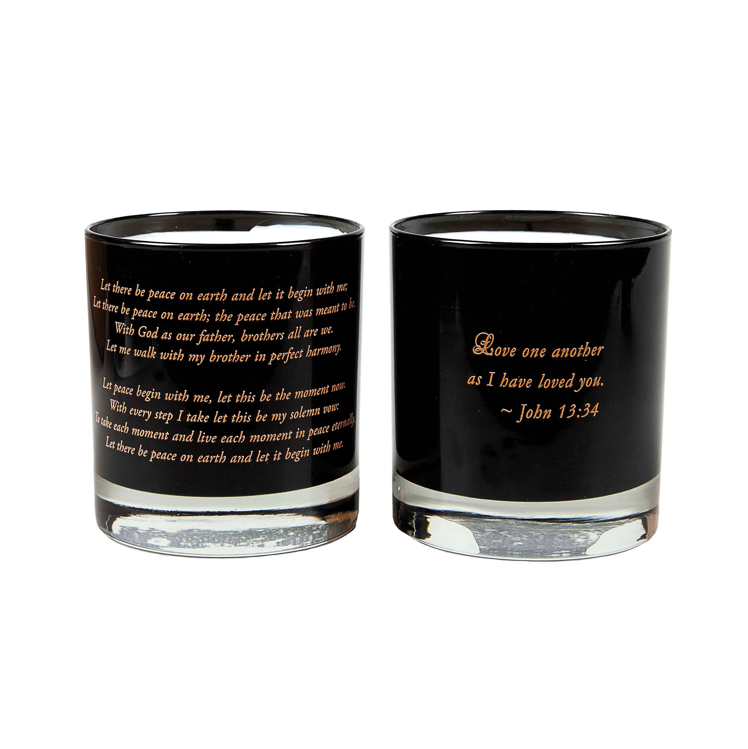 Love and Peace Candles - 2 Candle Set