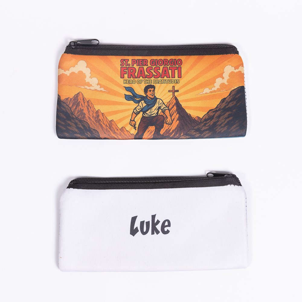 Personalized St. Pier Giorgio Frassati Superhero Pencil Pouch