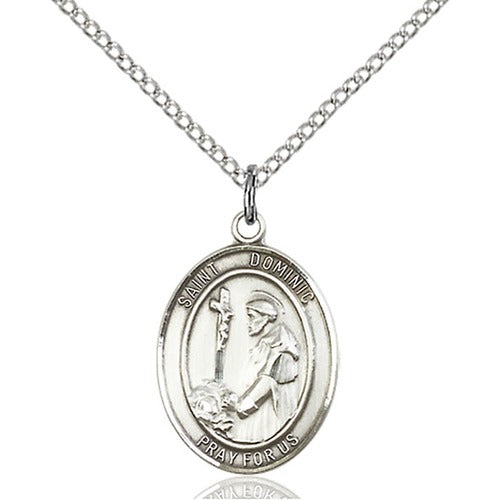 Sterling Silver St. Dominic De Guzman Pendant
