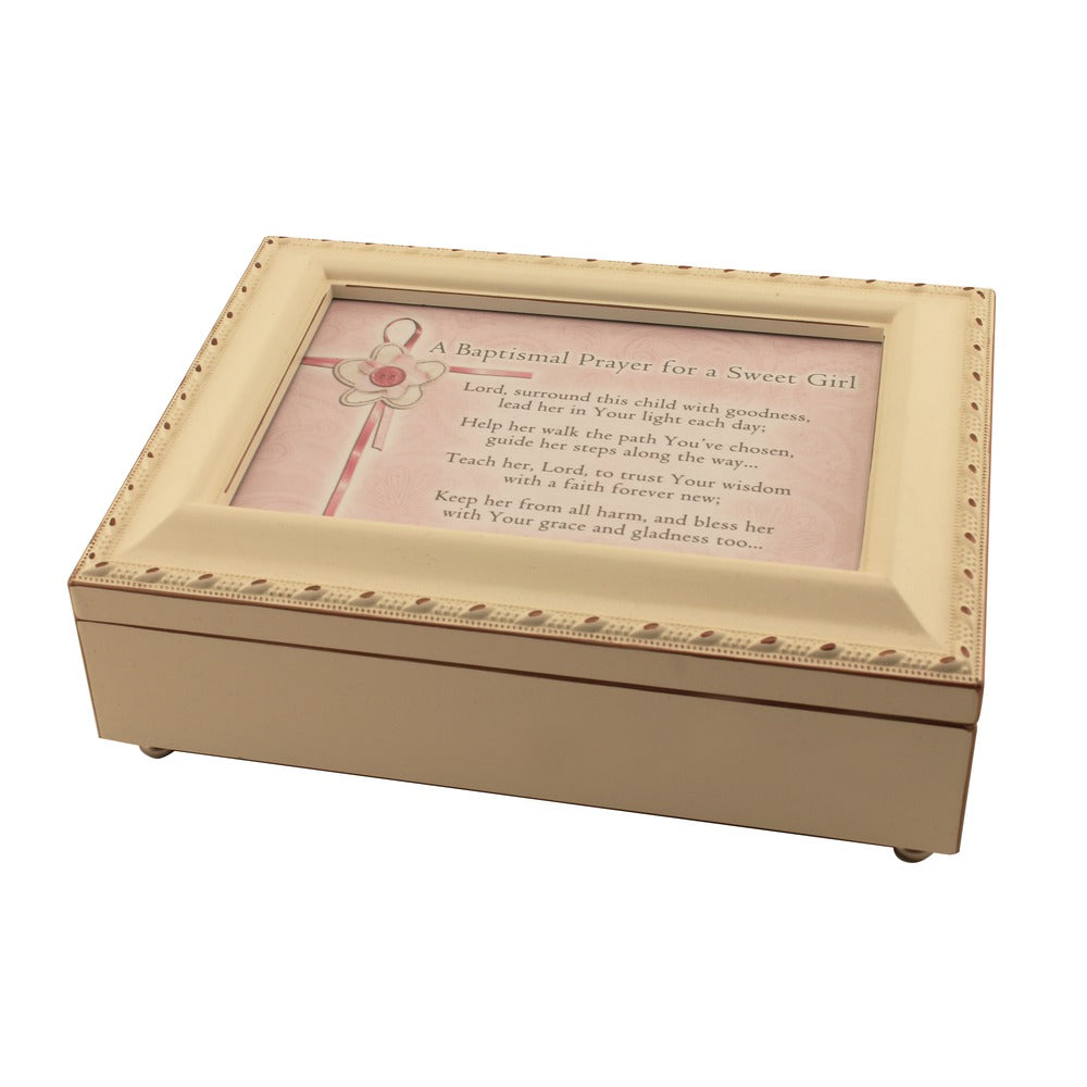 Baptismal Prayer Keepsake Music Box, Girl