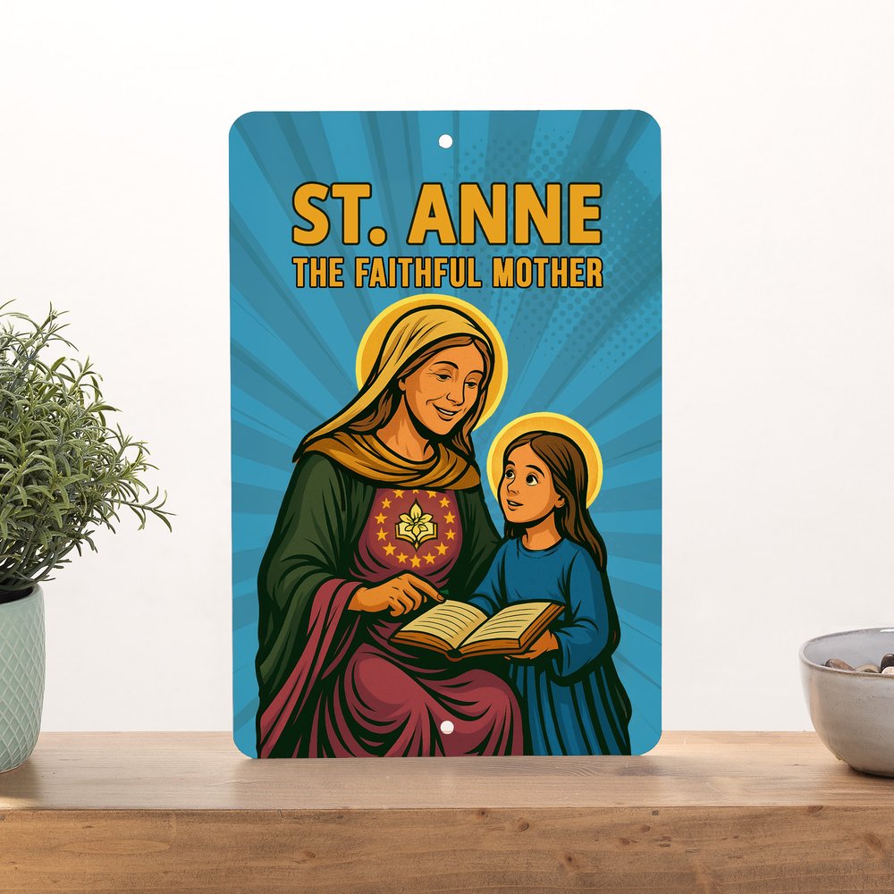 St. Anne Superhero Tin Sign