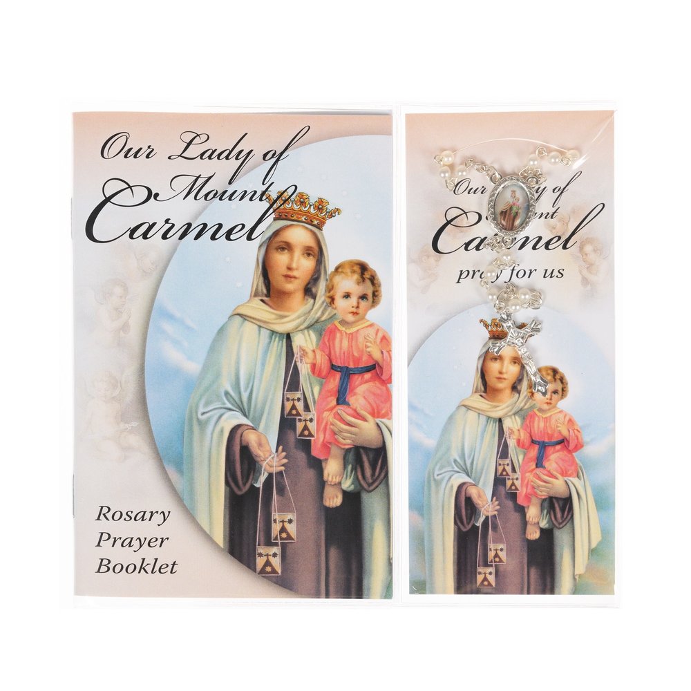 Our Lady of Mt. Carmel Rosary, Booklet, & Bookmark Set