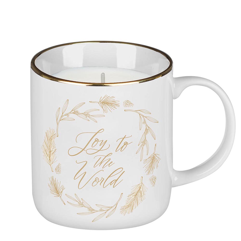 Joy to the World Scented Candle in Ceramic Mug