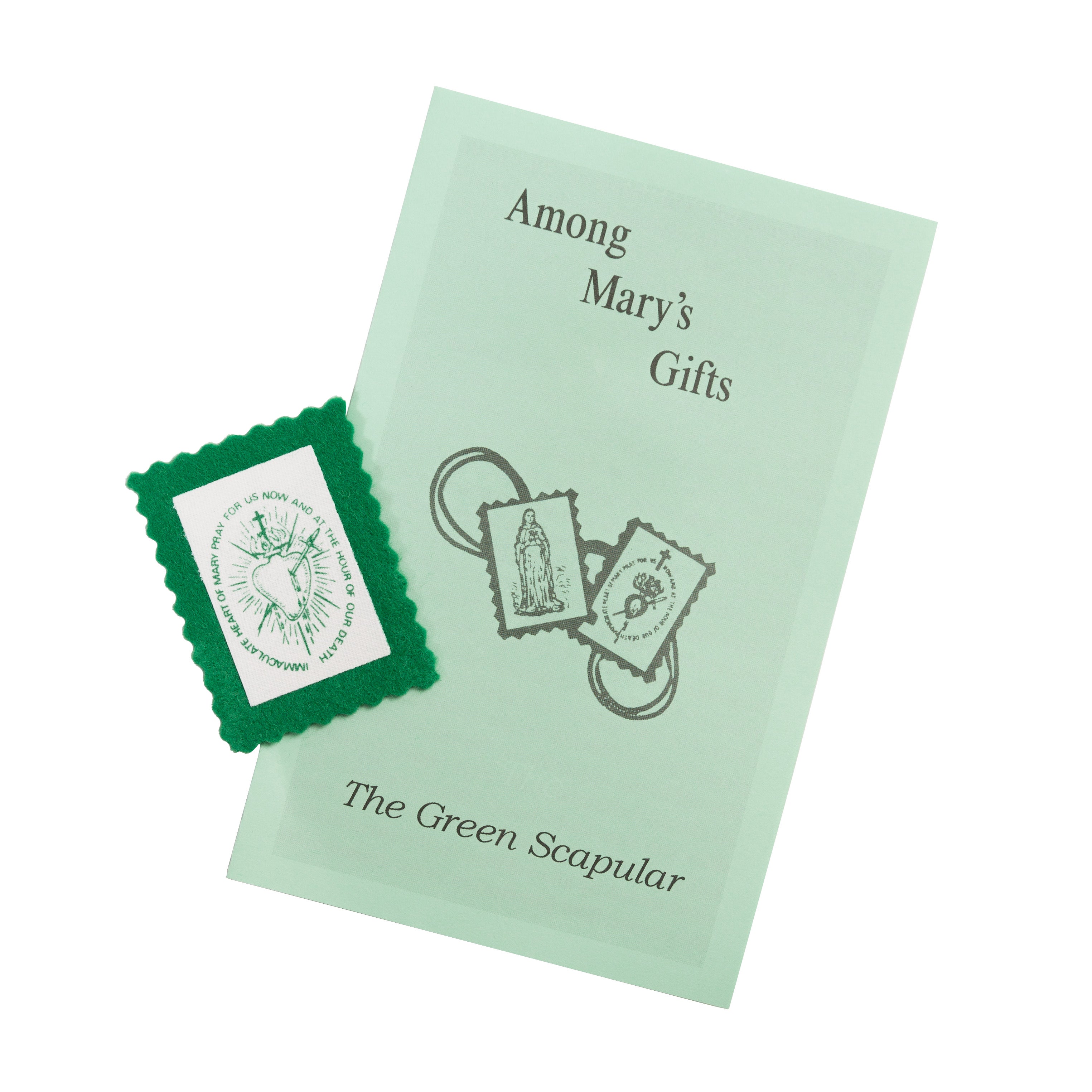 Cordless Green Scapular (Pack of 20)