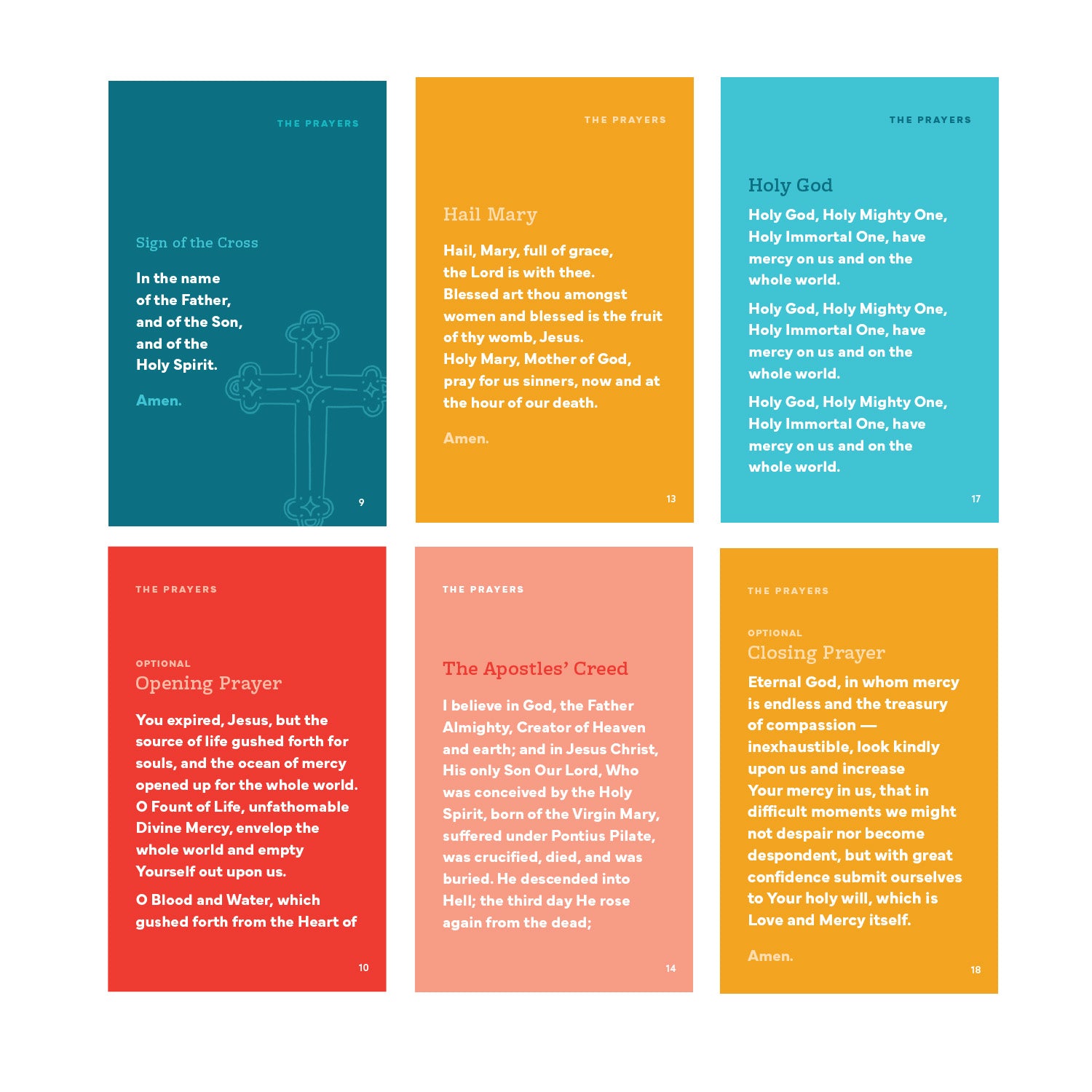 Divine Mercy Flip Card Ring