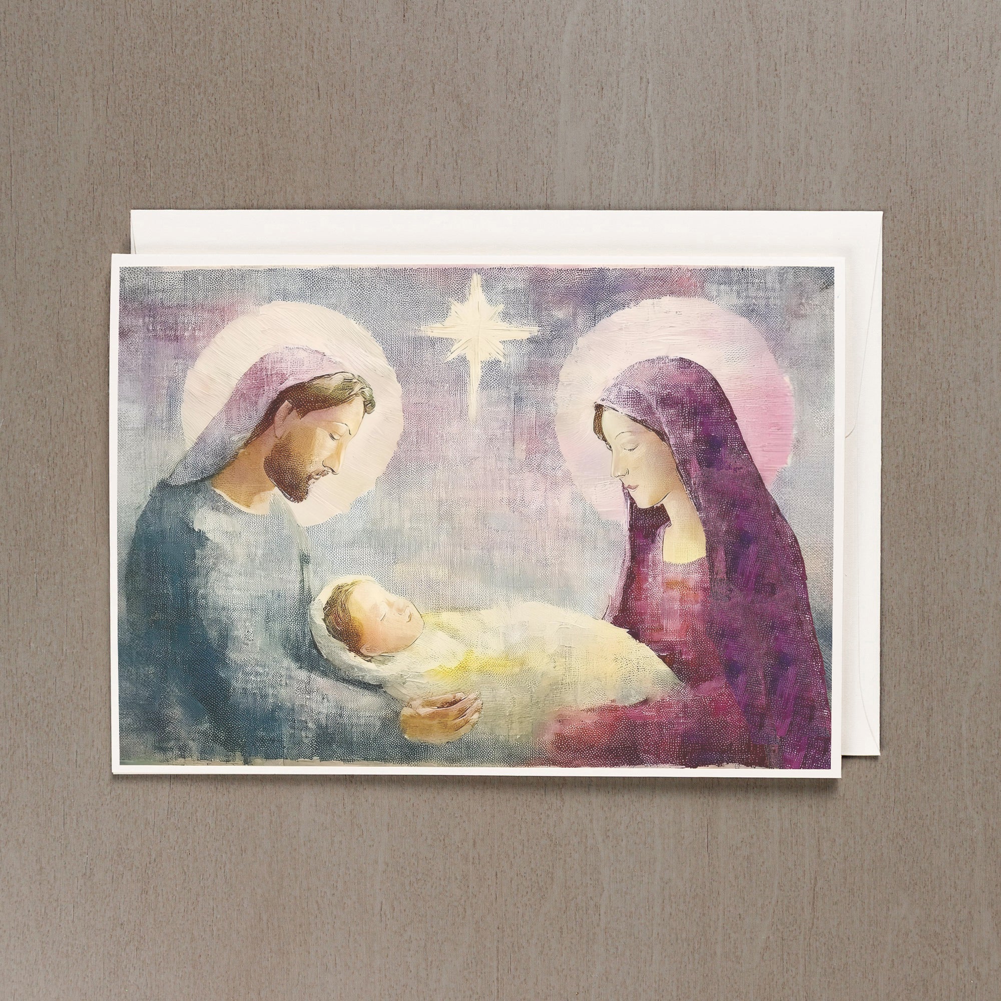Holy Family Oil on Canvas Christmas Cards - Set of 20