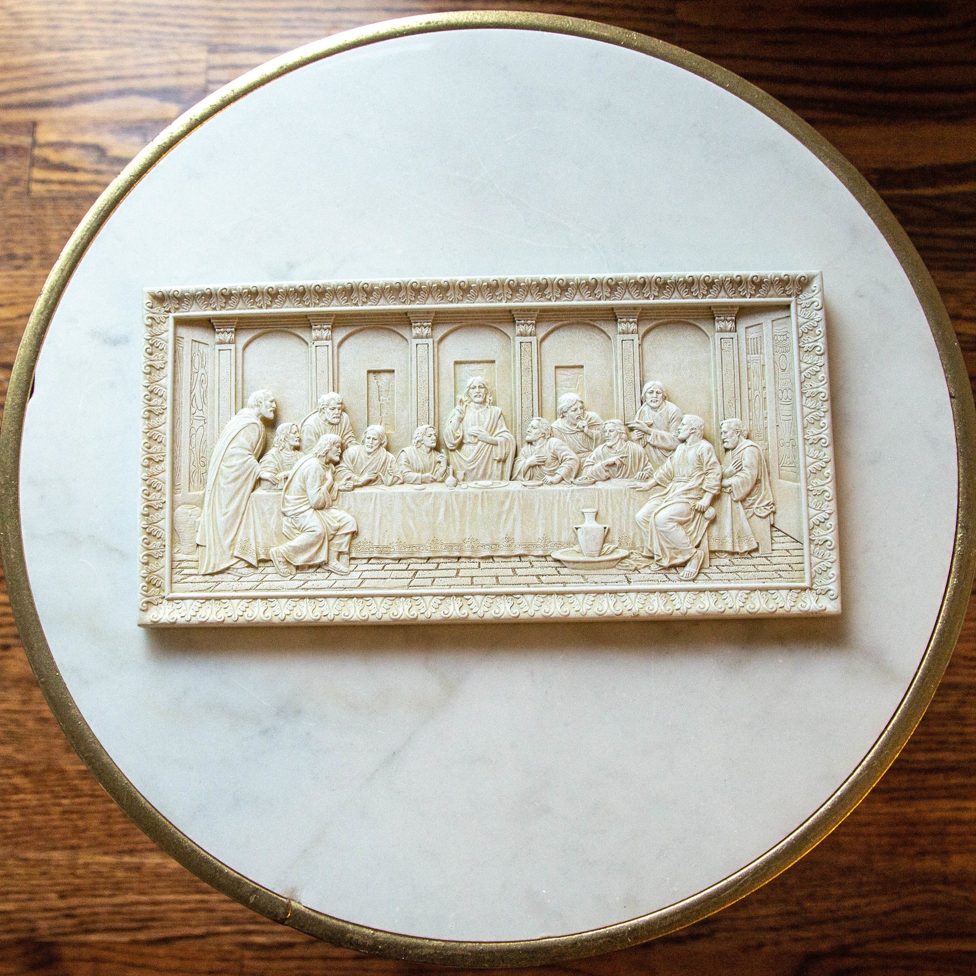 Last Supper Ivory Finish Plaque