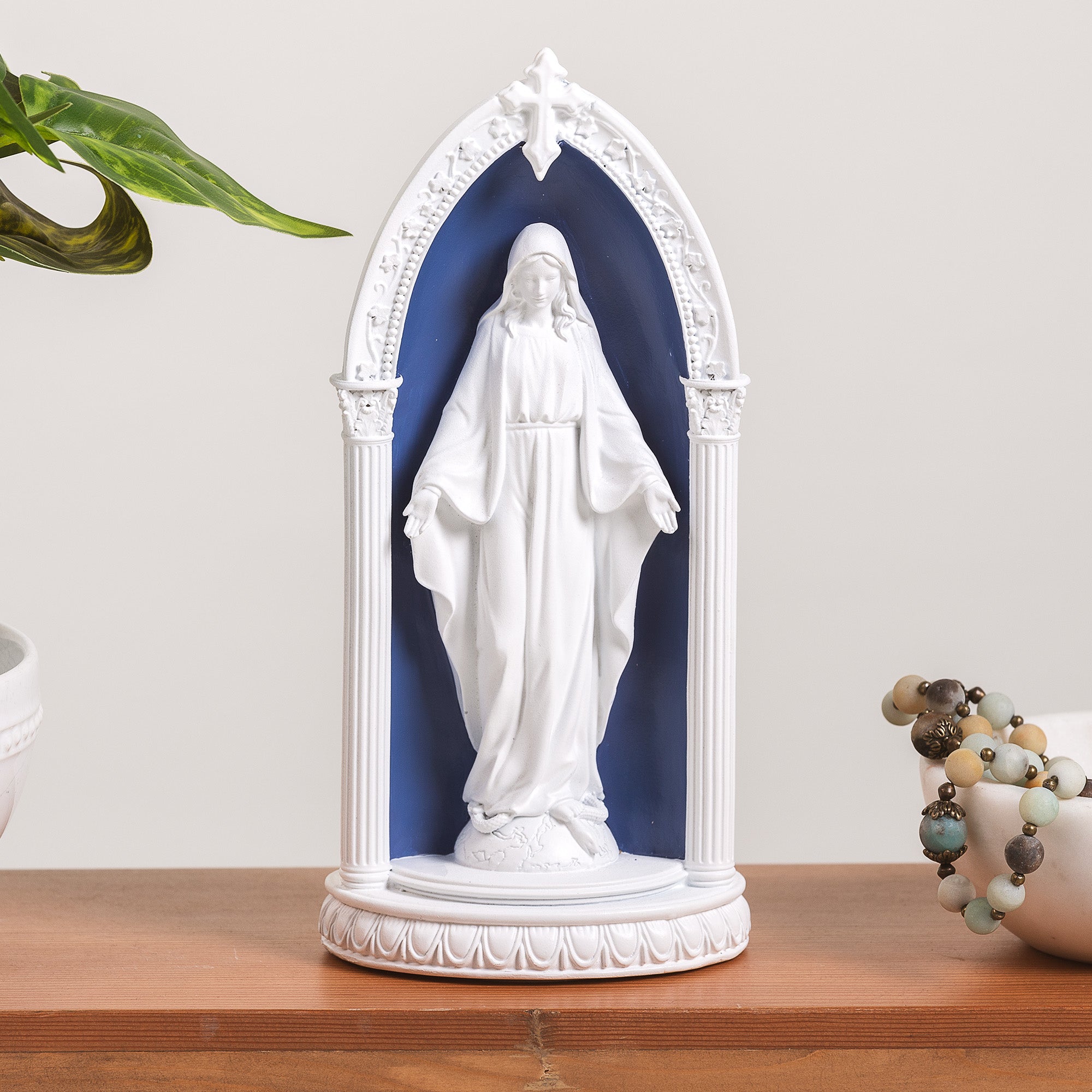 LED Our Lady of Grace Della Robbia Style Arch