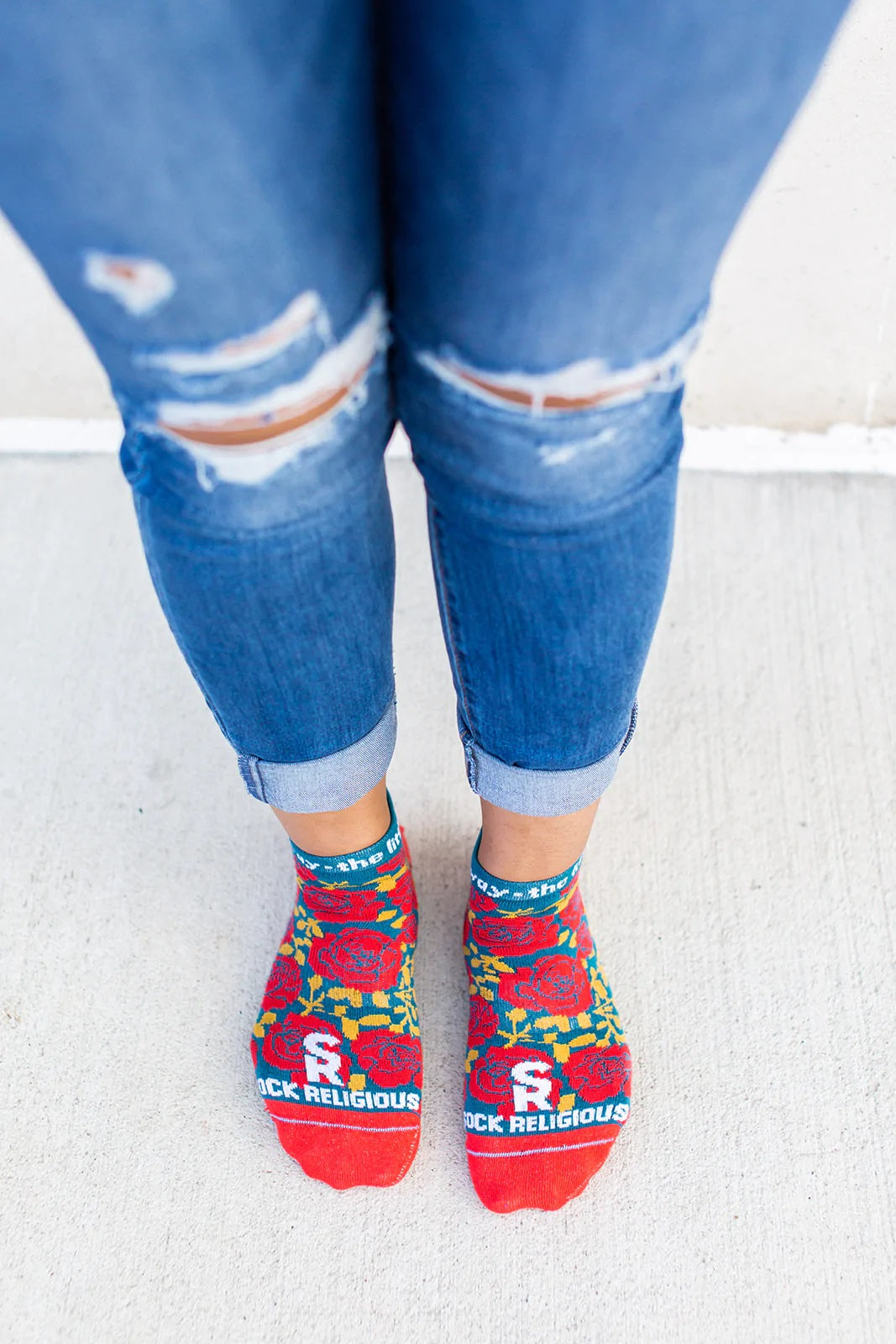 St. Therese of Lisieux No Show Adult Socks