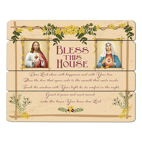 Bless This House Wooden Wall Plaque