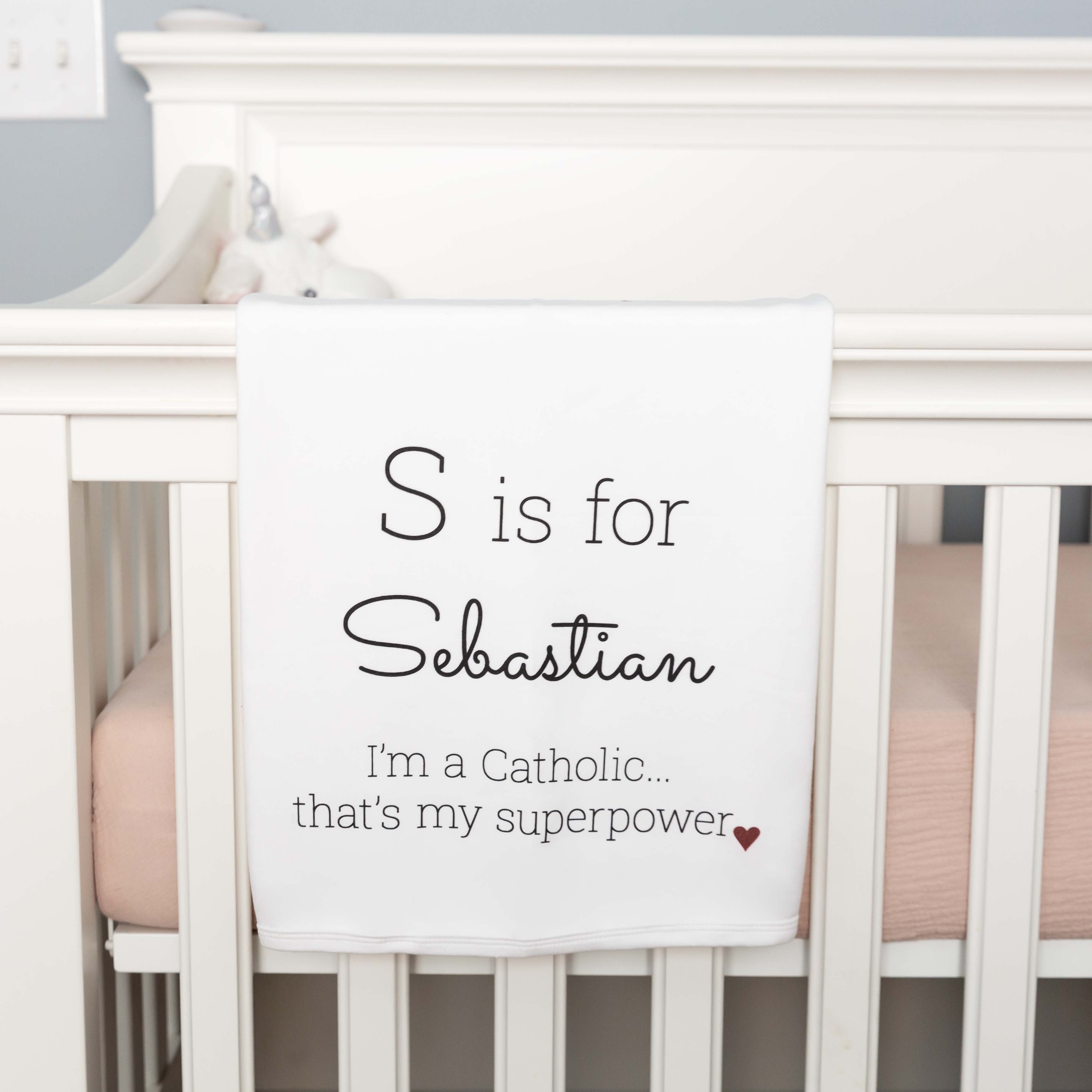 Personalized Superpower Baby Blanket