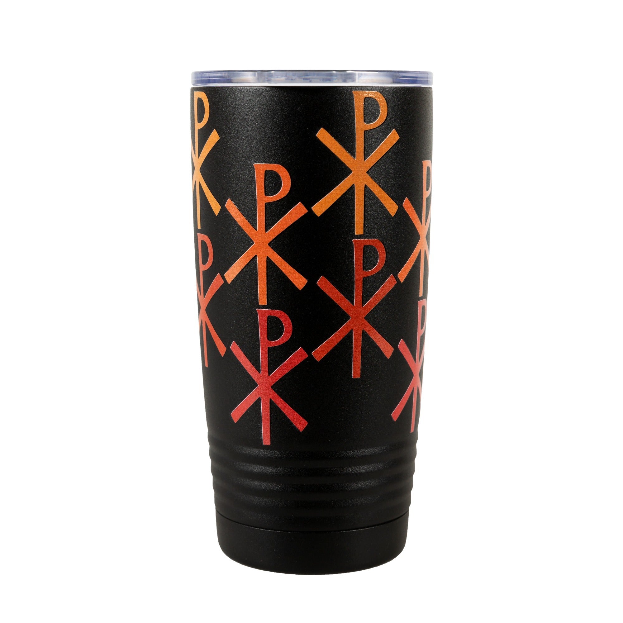 Chi Rho Insulated Black 20oz Tumbler