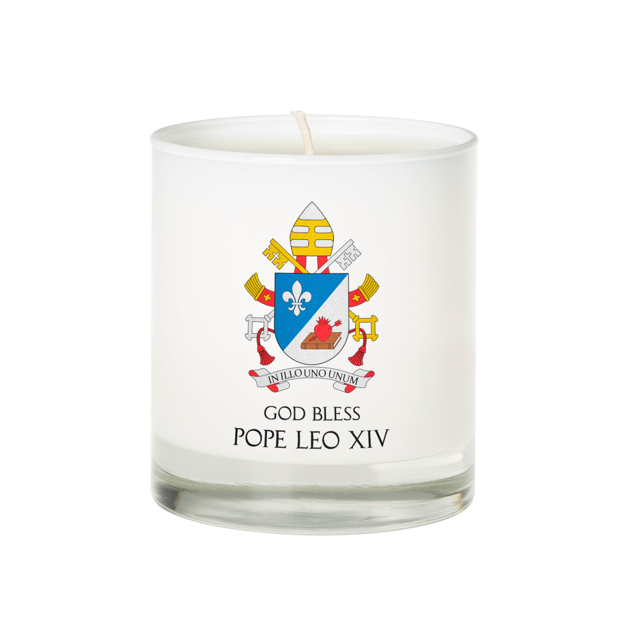 God Bless Pope Leo XIV Candle