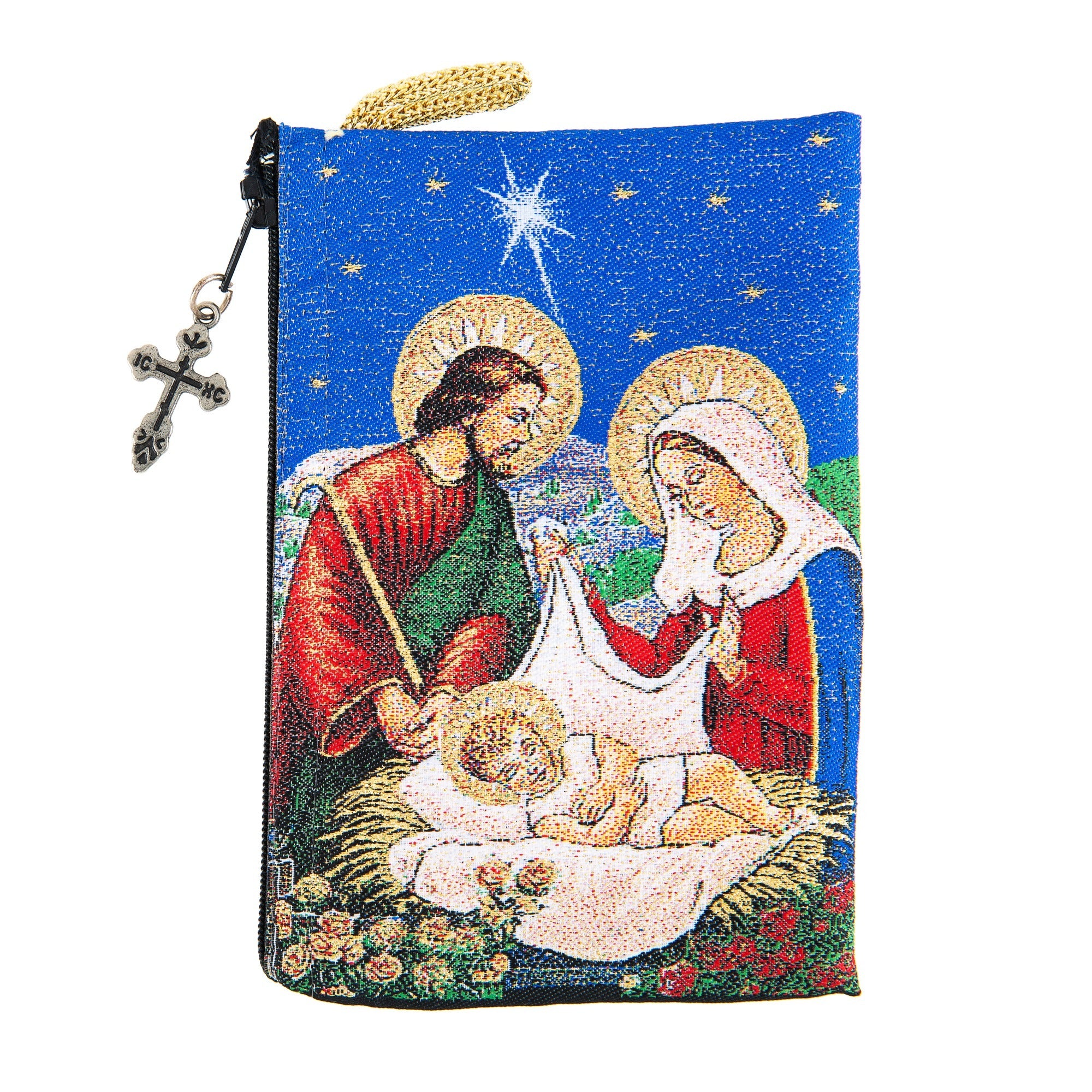 Holy Family Tapestry Rosary Keepsake Pouch