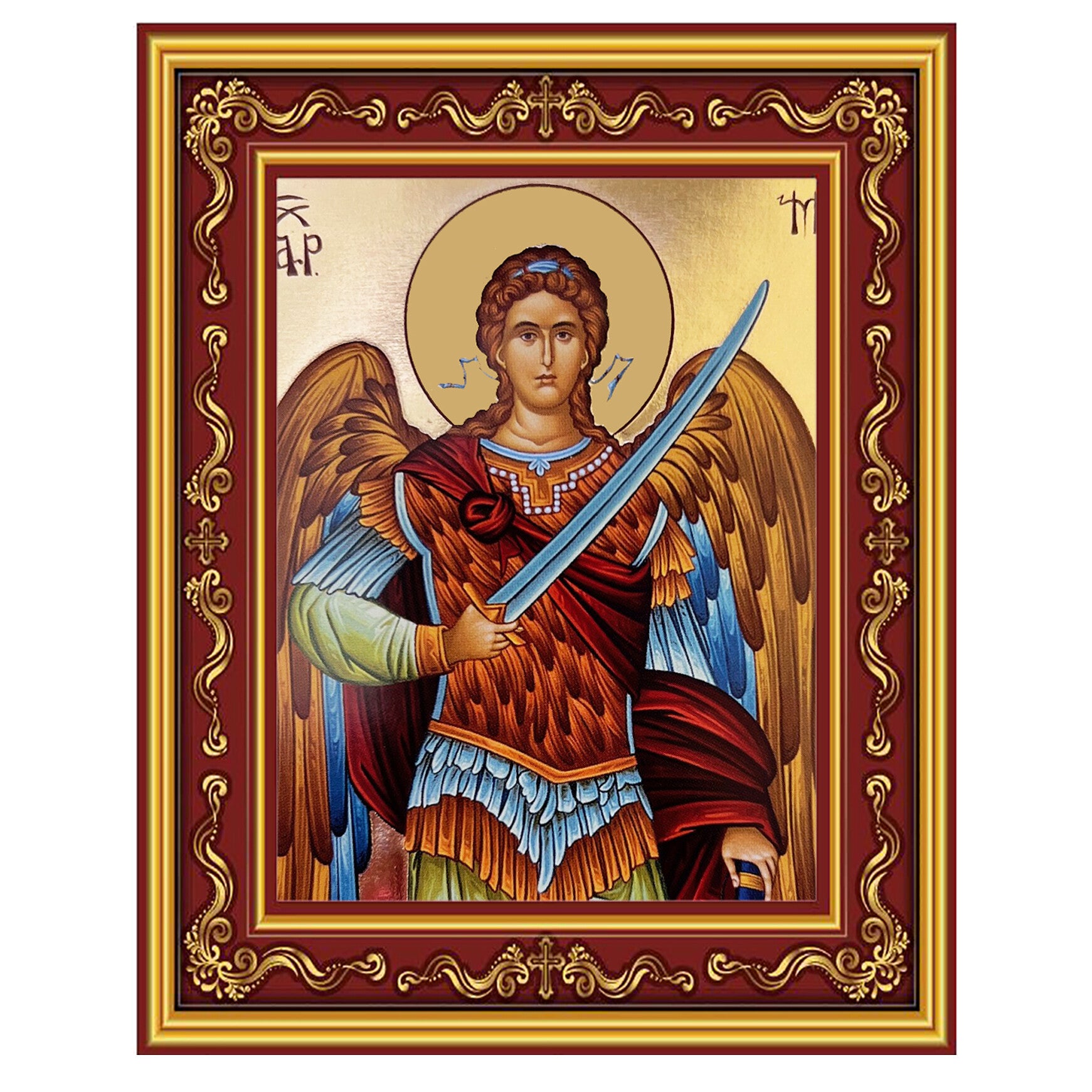 Gilded St. Michael Icon - 5.5"