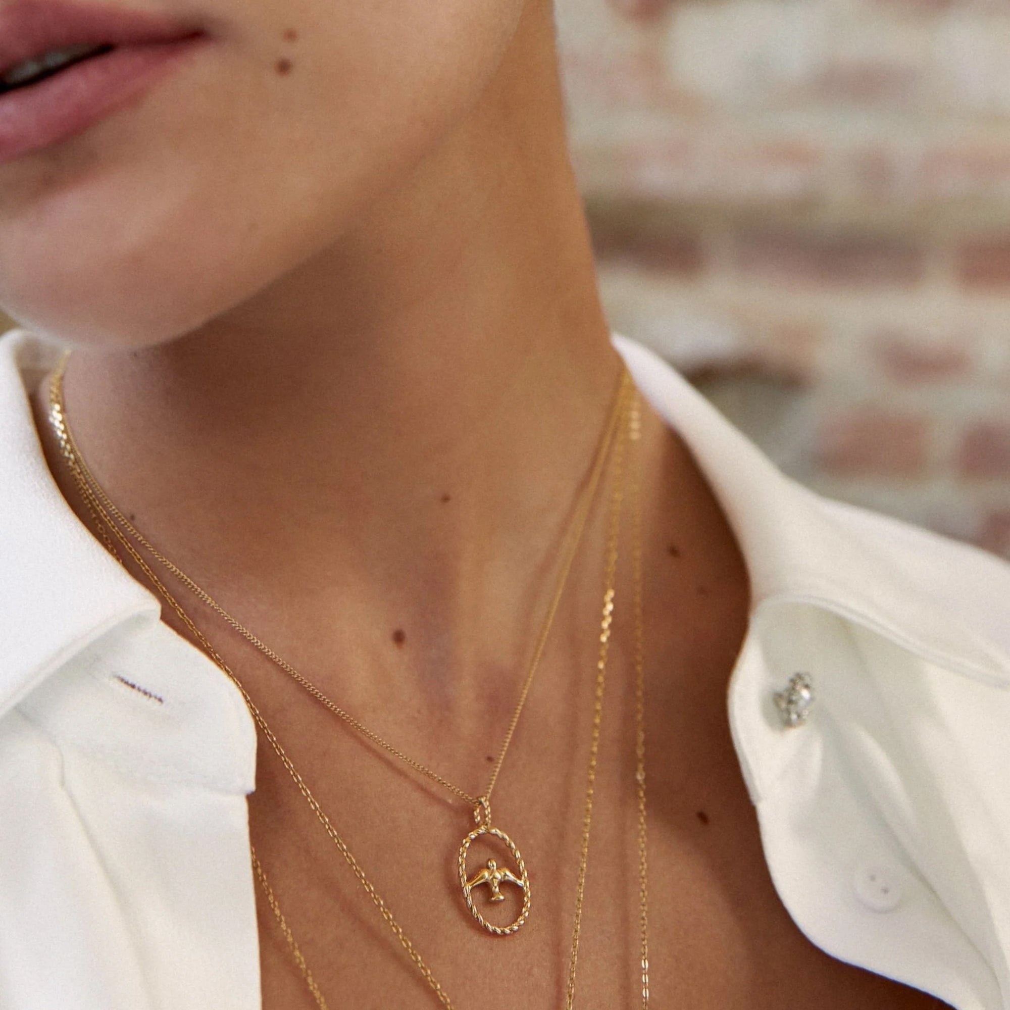 Delicate Holy Spirit Cutout Necklace