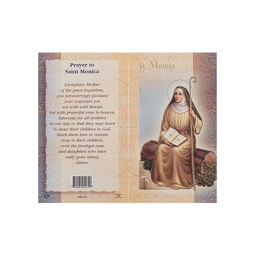 St. Monica - Mini Lives of the Saints Folded Prayer Card