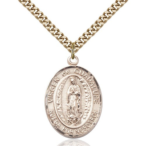 Collana Nostra Signora Di Guadalupe - Virgen De Guadalupe Cadena De Oro Laminado - Gioielli Pieni D'oro. Placcato In Oro. Joyeria De Oro Laminato. Maria - Italia - Foto 5