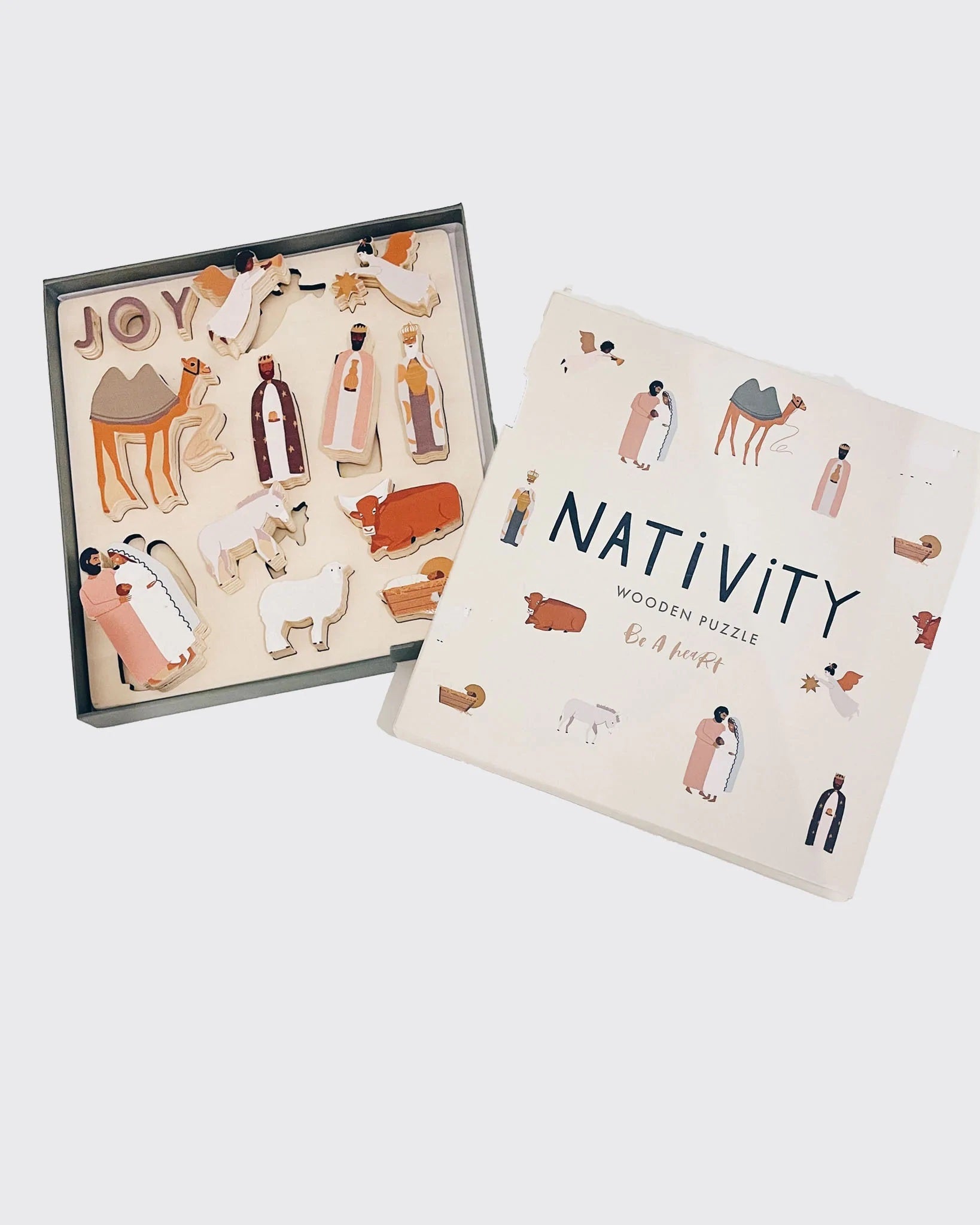 Be A Heart - JOY Wooden Nativity Set & Puzzle