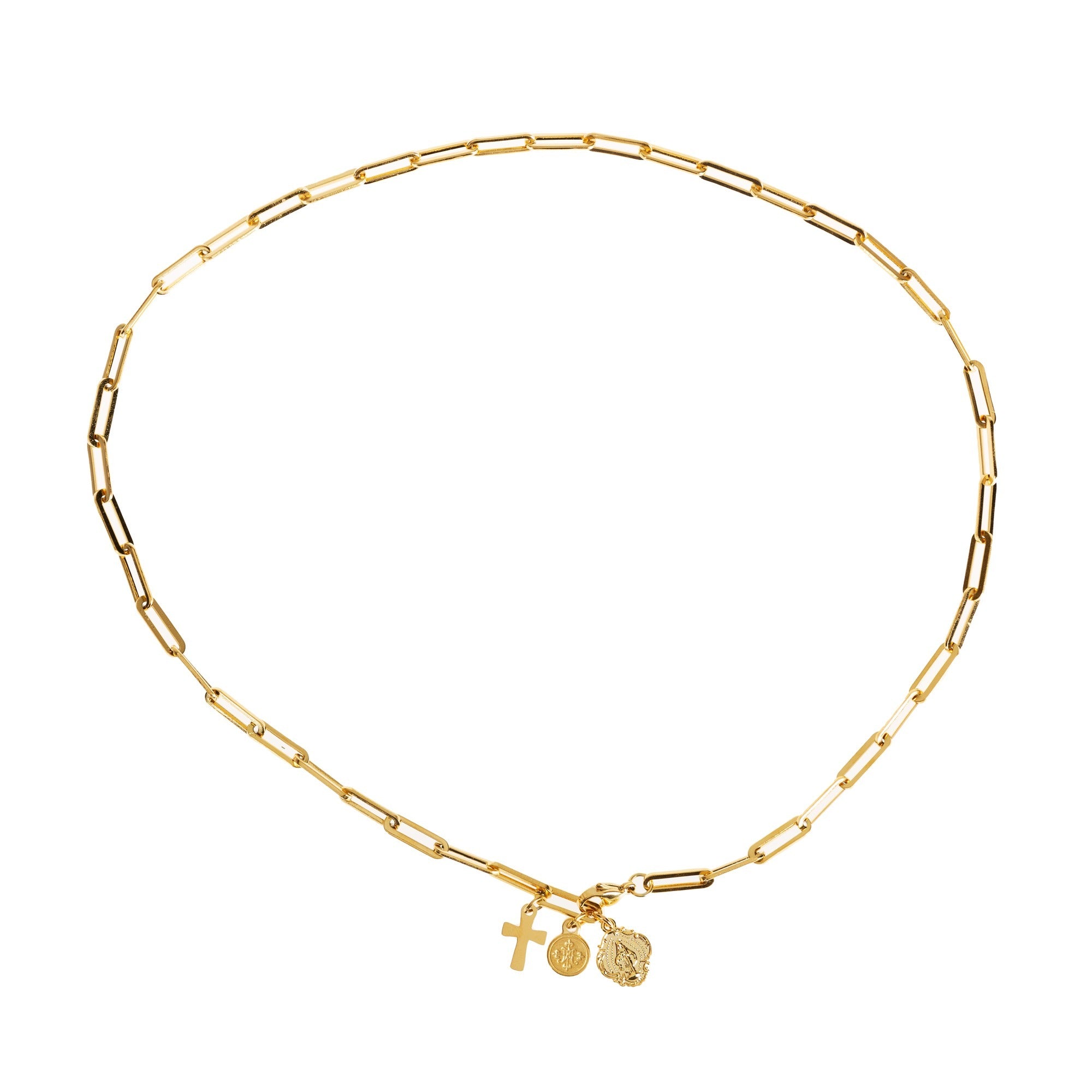 Stainless Steel Gold Consecration Necklace