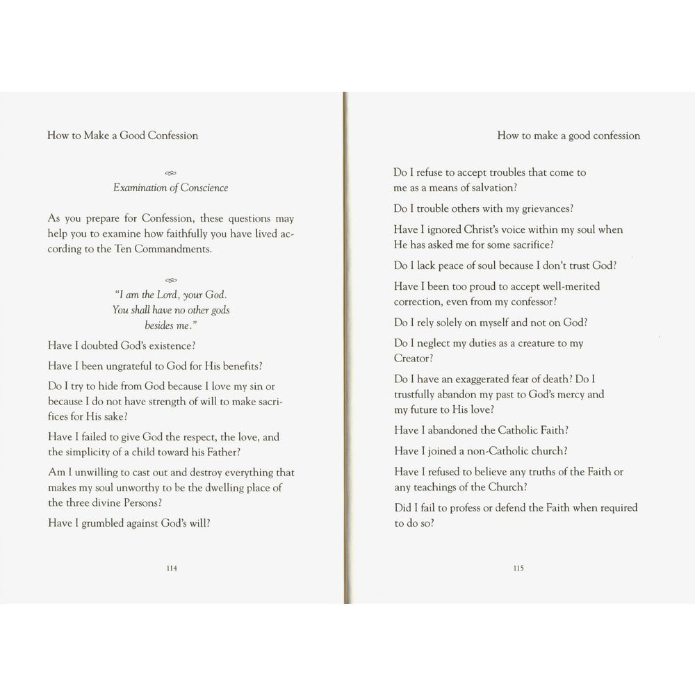 How to Make a Good Confession