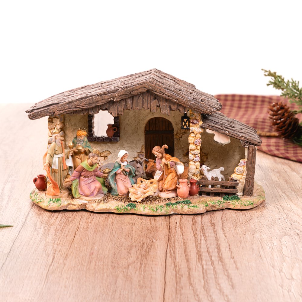 Fontanini LED Musical Lighted Nativity Stable