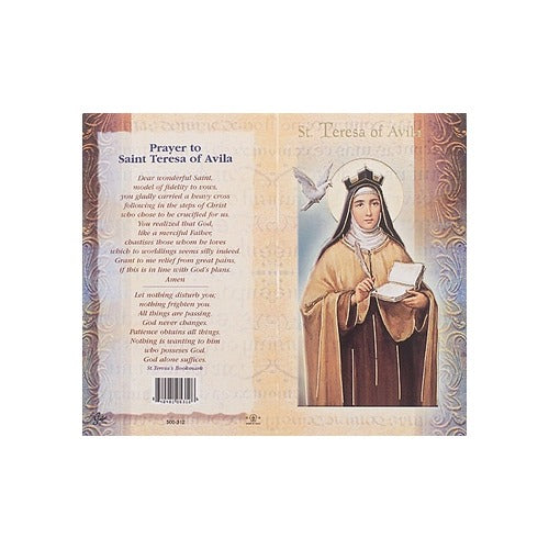 St. Teresa of Avila - Mini Lives of the Saints Folded Prayer Card