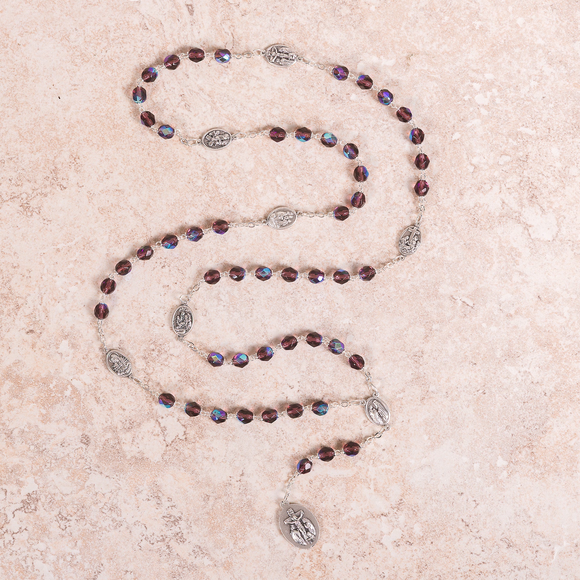 Dark Amethyst Seven Sorrows Chaplet