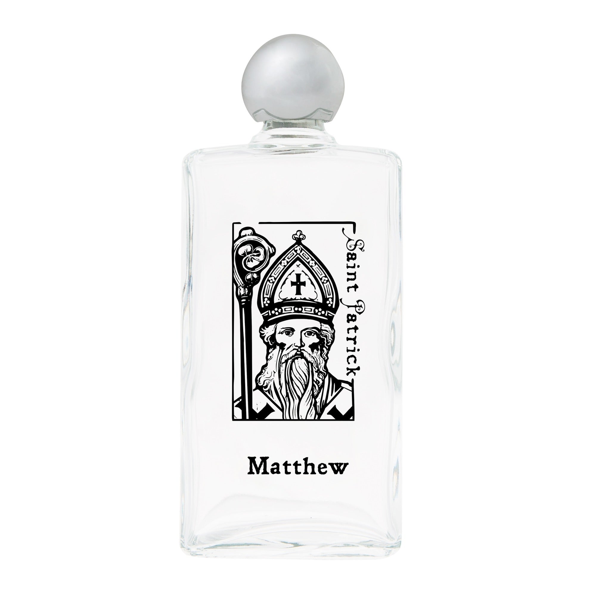 Personalized St. Patrick Holy Water Bottle