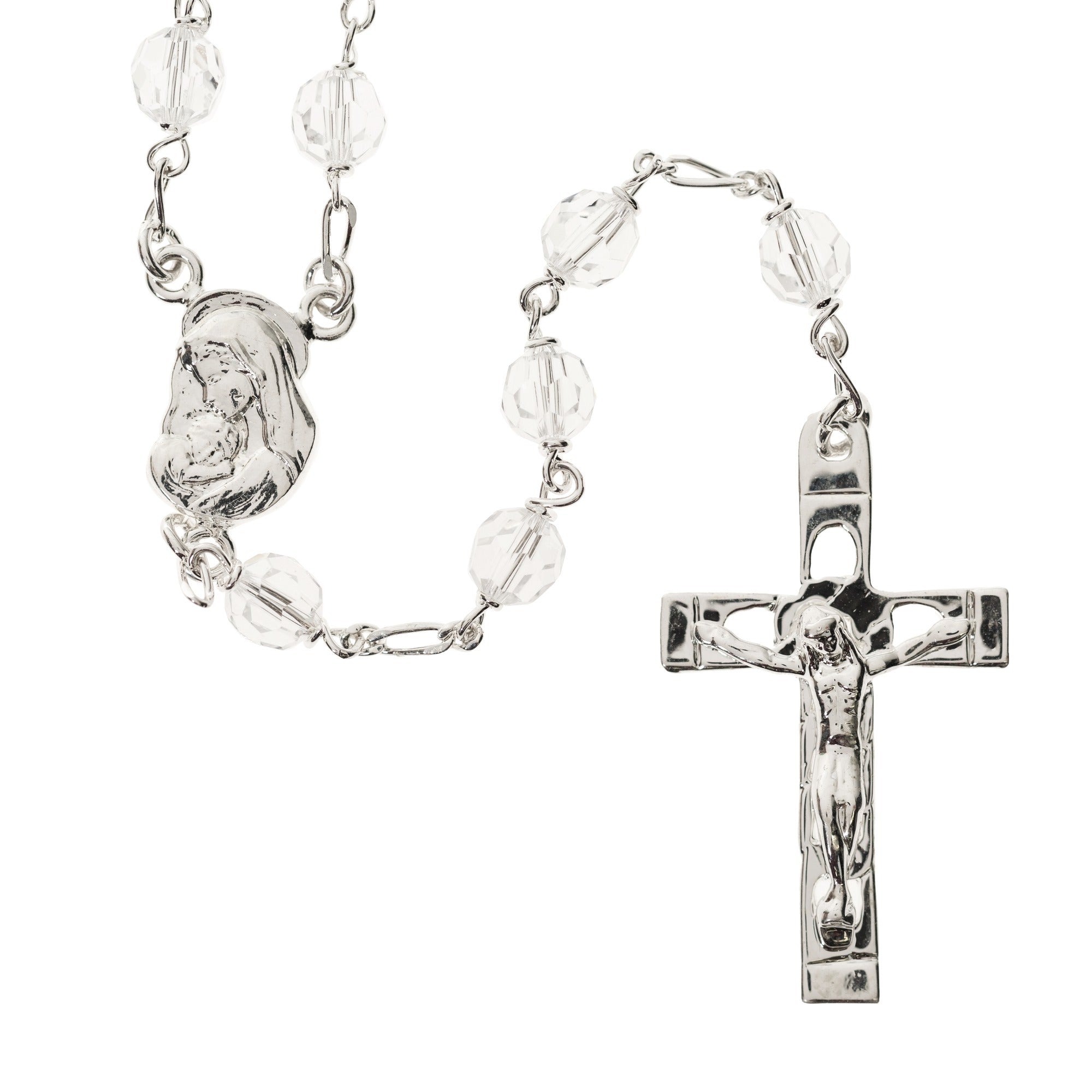 Clear Swarovski Crystal Rosary