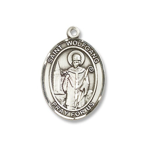Sterling Silver St. Wolfgang Pendant w/ 18 inch Chain | The Catholic ...