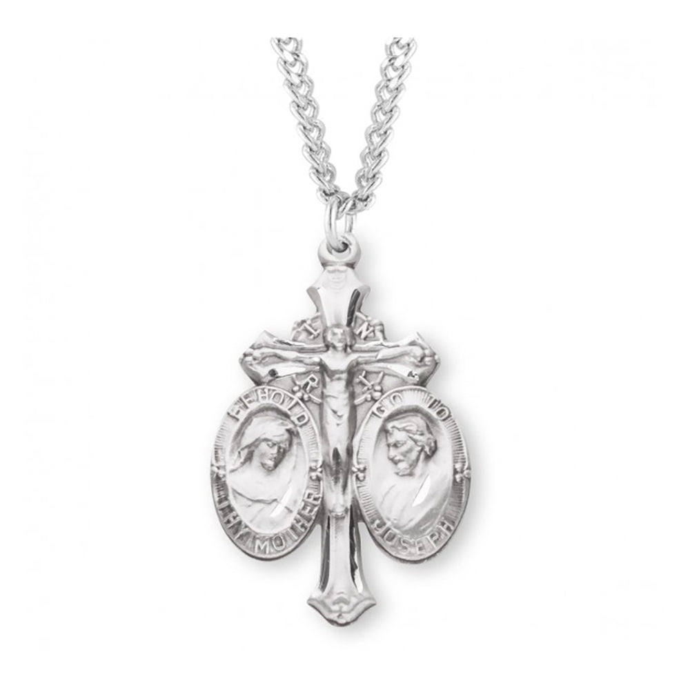 Holy Family 3-Way Crucifix Necklace
