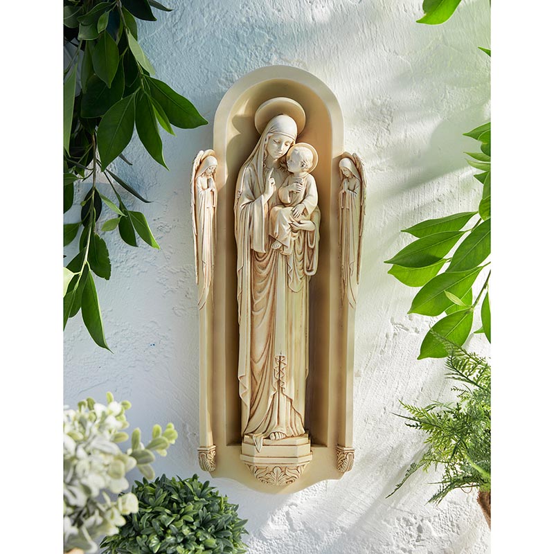 San Benedetto Madonna Garden Plaque - 17.5"