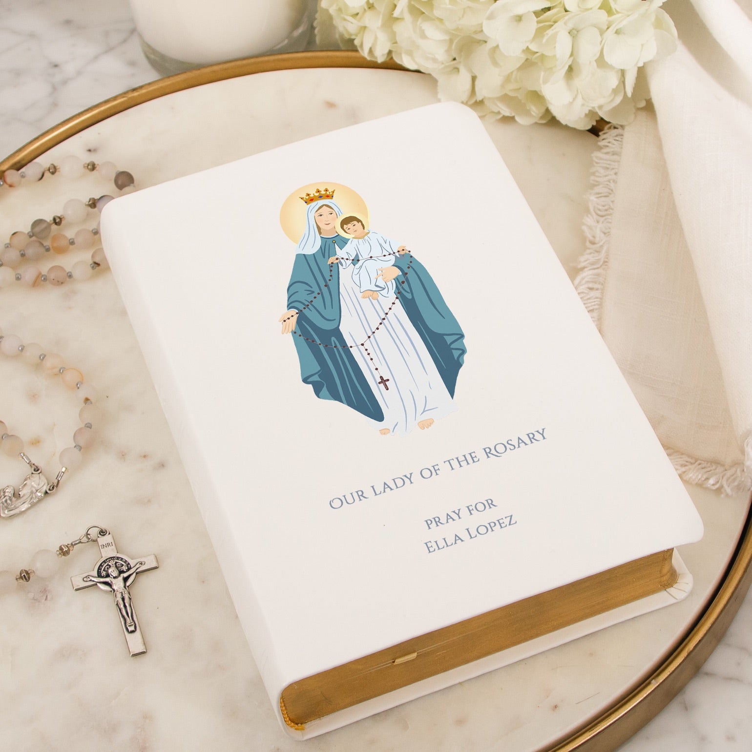 Personalized Our Lady of the Rosary Bible