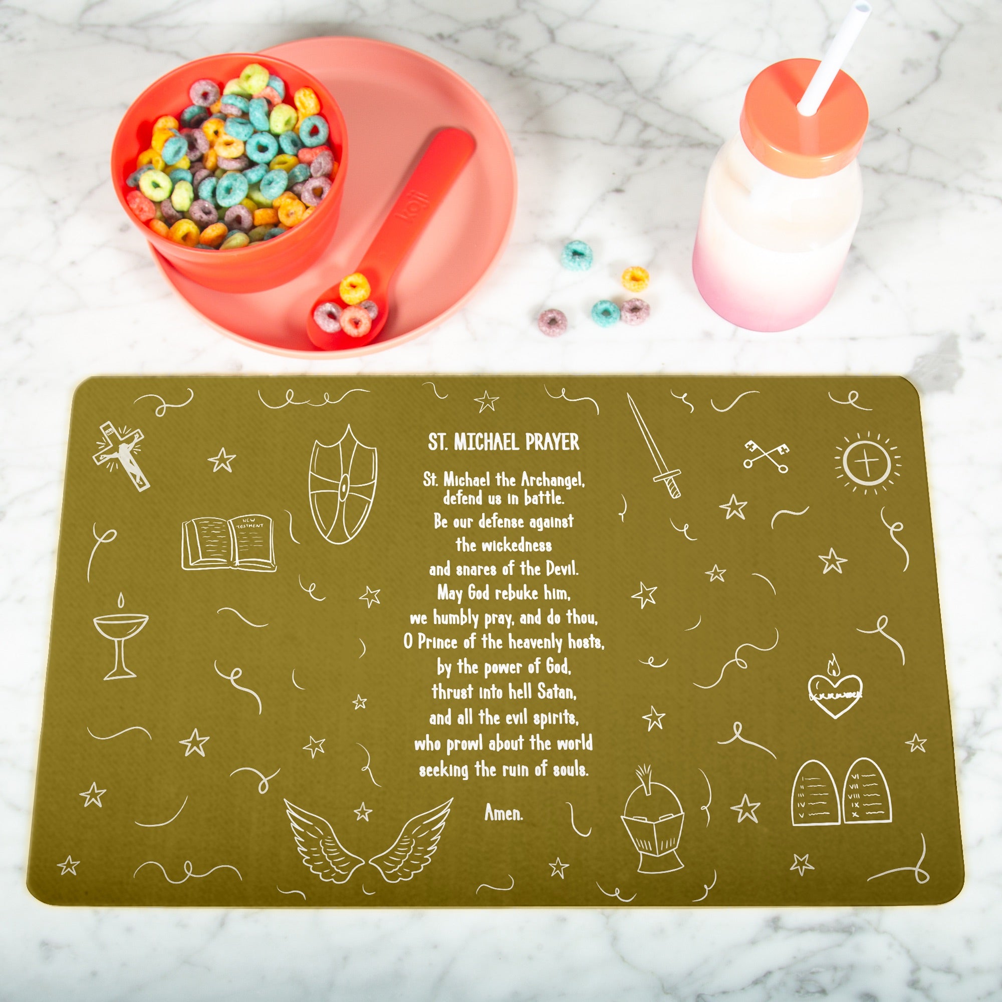 Children's St. Michael Prayer Placemat