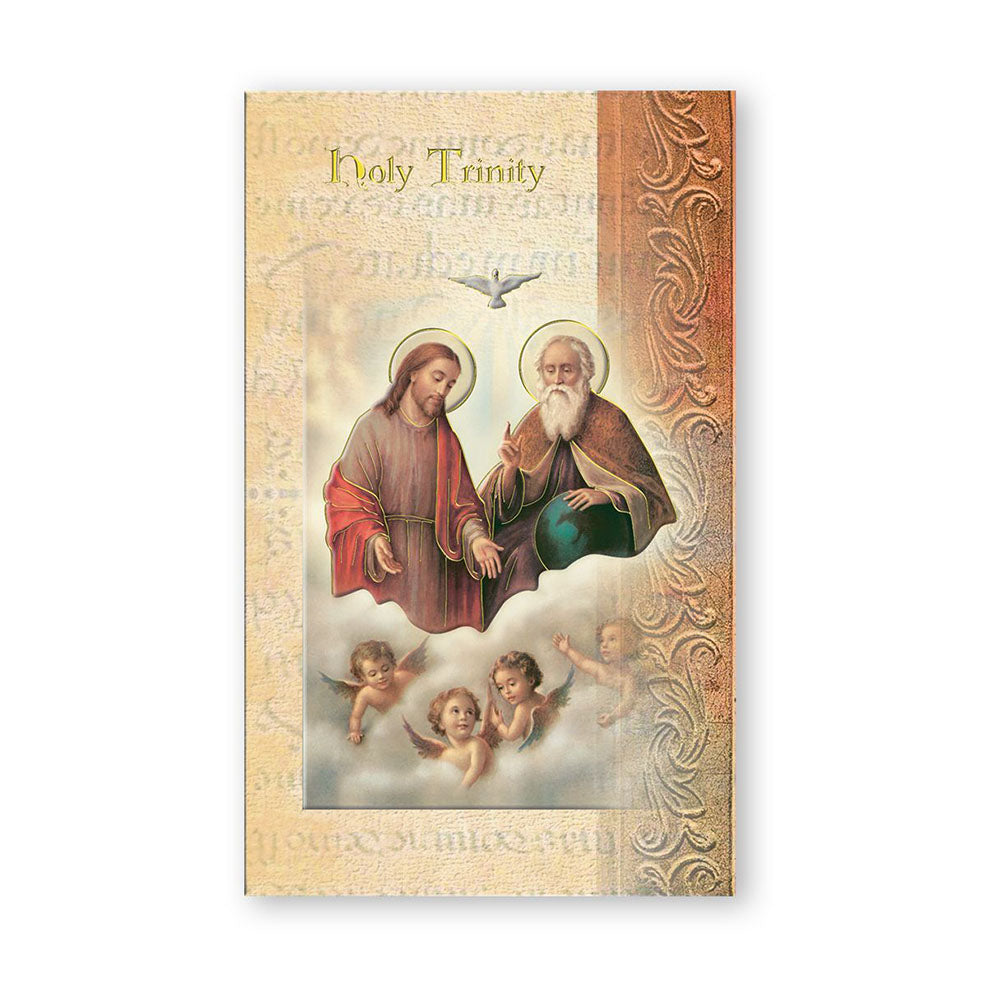 Holy Trinity - Mini Lives of the Saints Folded Prayer Card
