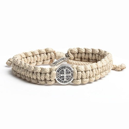 Ivory Men's St. Benedict Macrame Men's Bracelet
