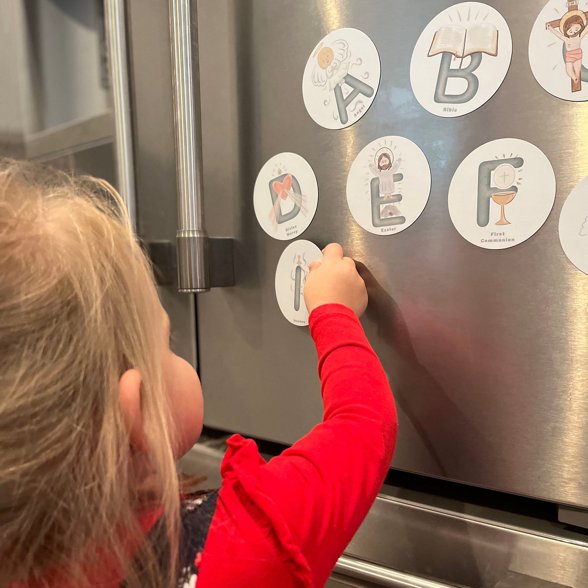 Catholic Alphabet Magnets - Set of 26