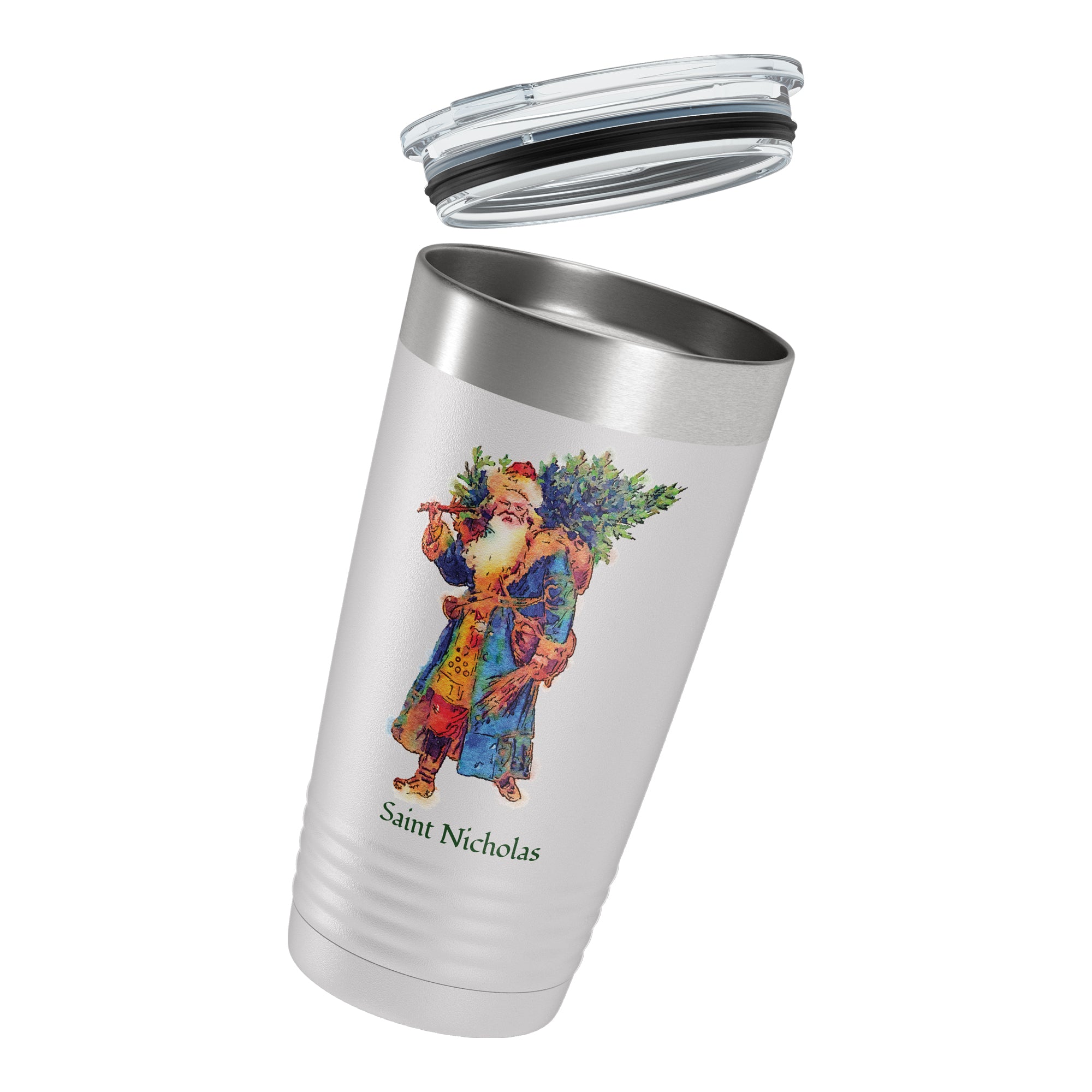 Personalized St. Nicholas White 20 oz. Tumbler