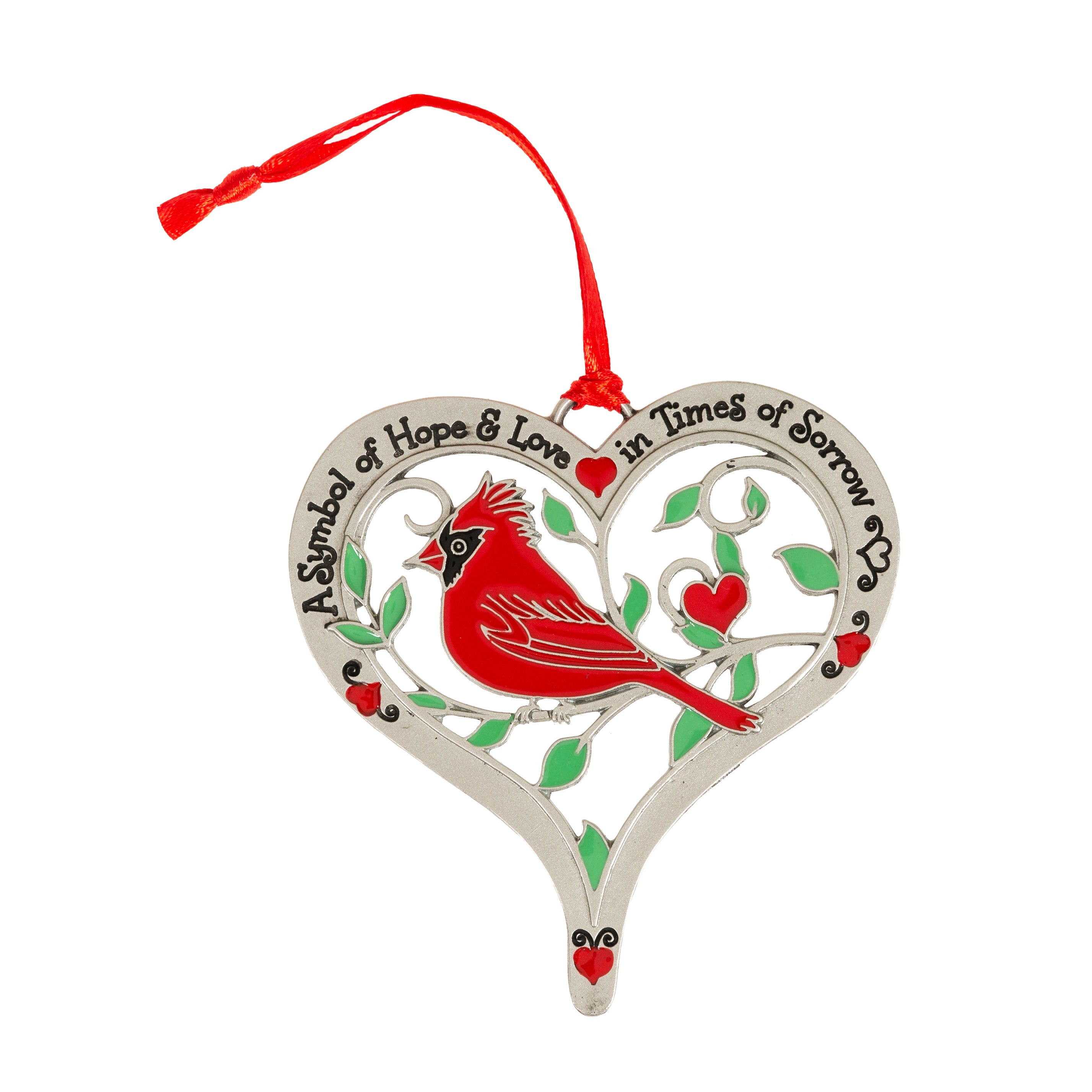 Hope & Love Cardinal Ornament