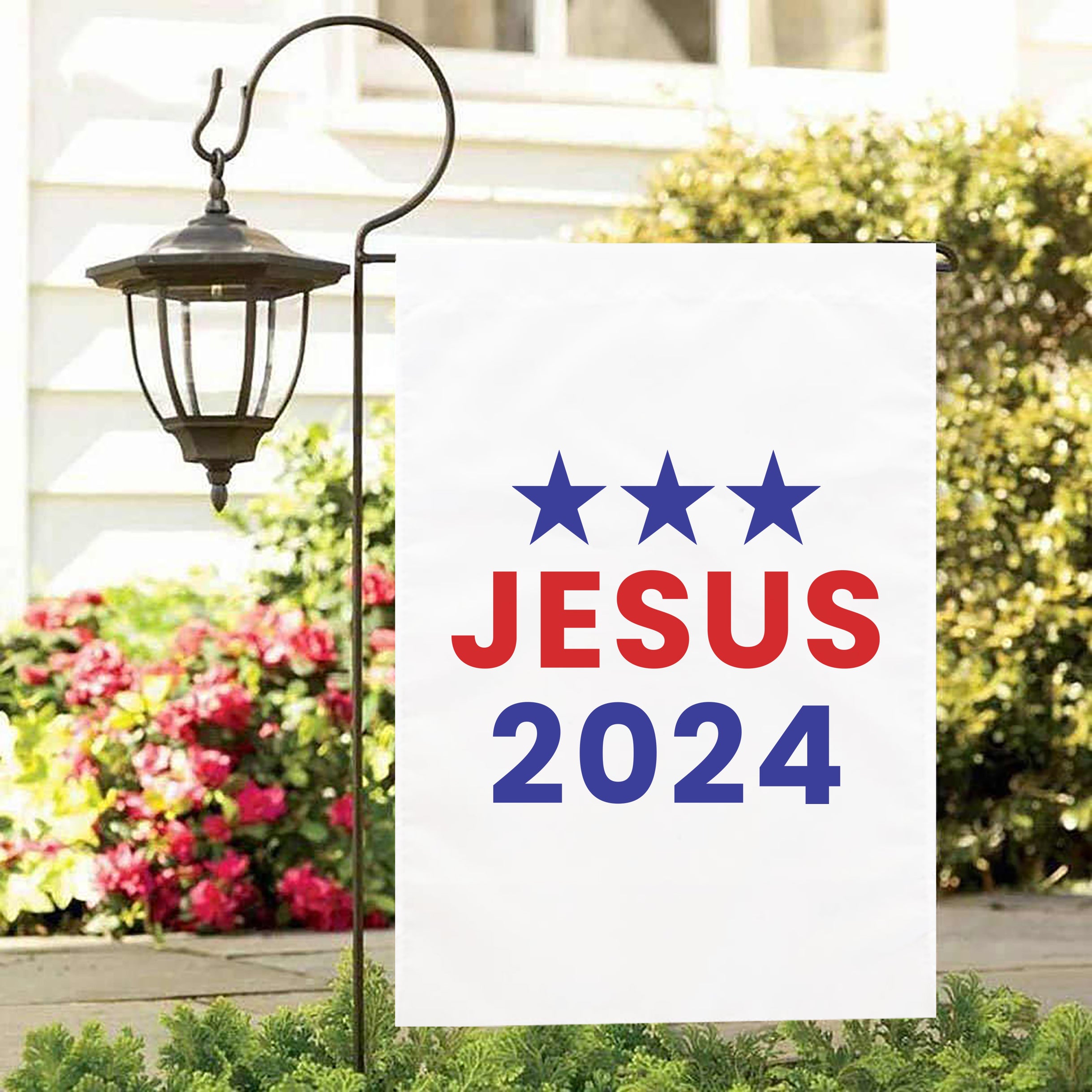 Jesus 2024 Garden Flag