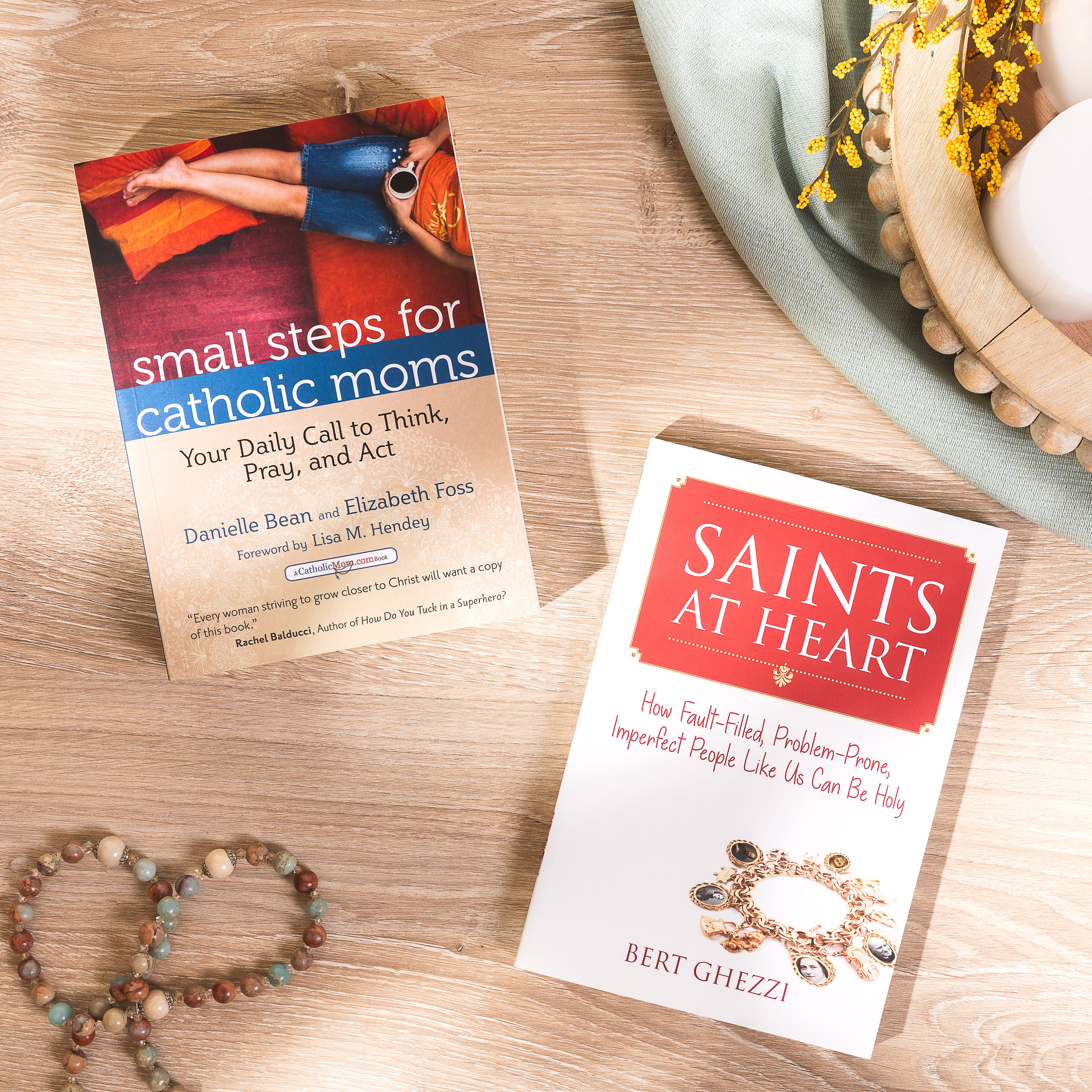 Small Steps for Catholic Moms & Saints at Heart (2 Book Set)