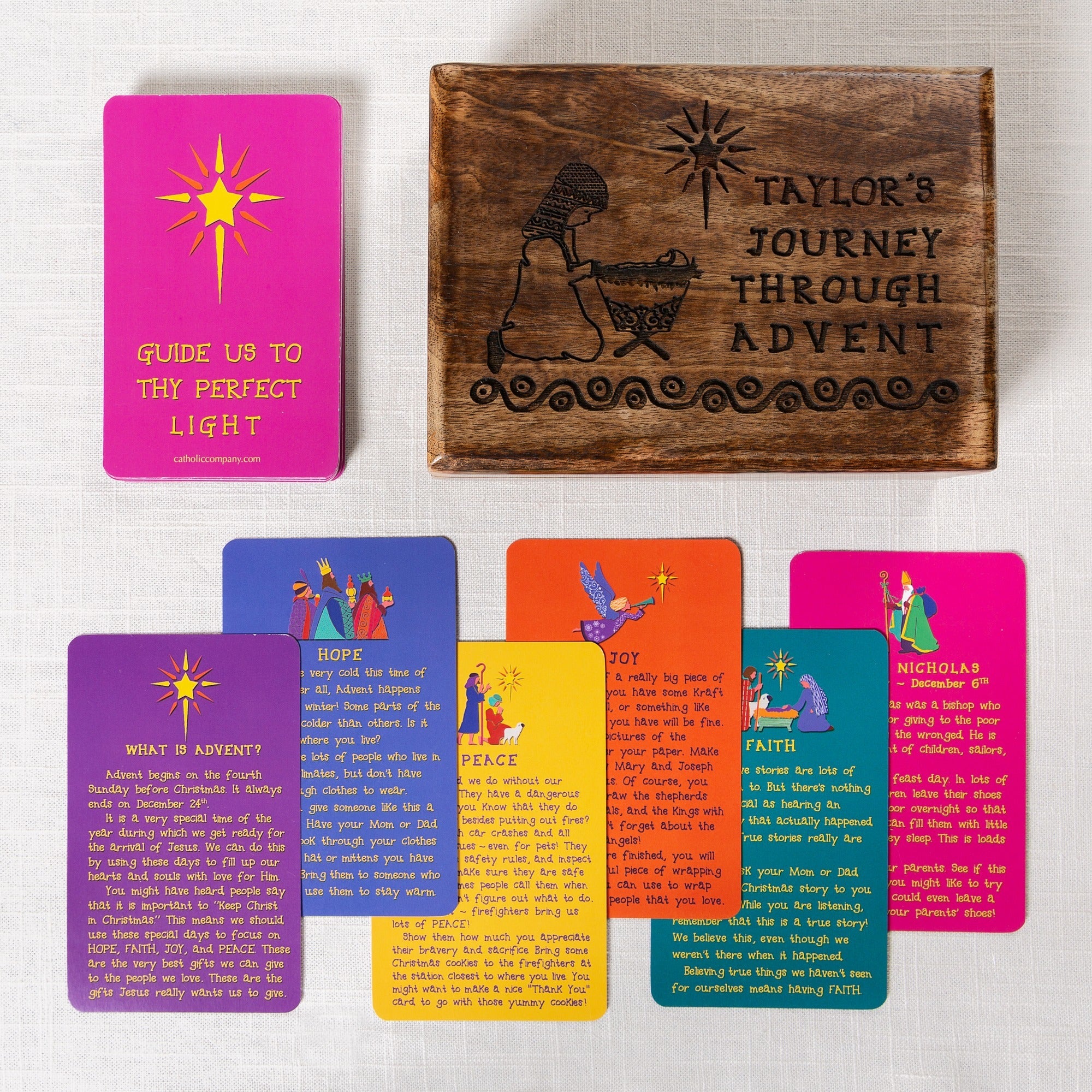 Personalized Advent Card Pack for Kids