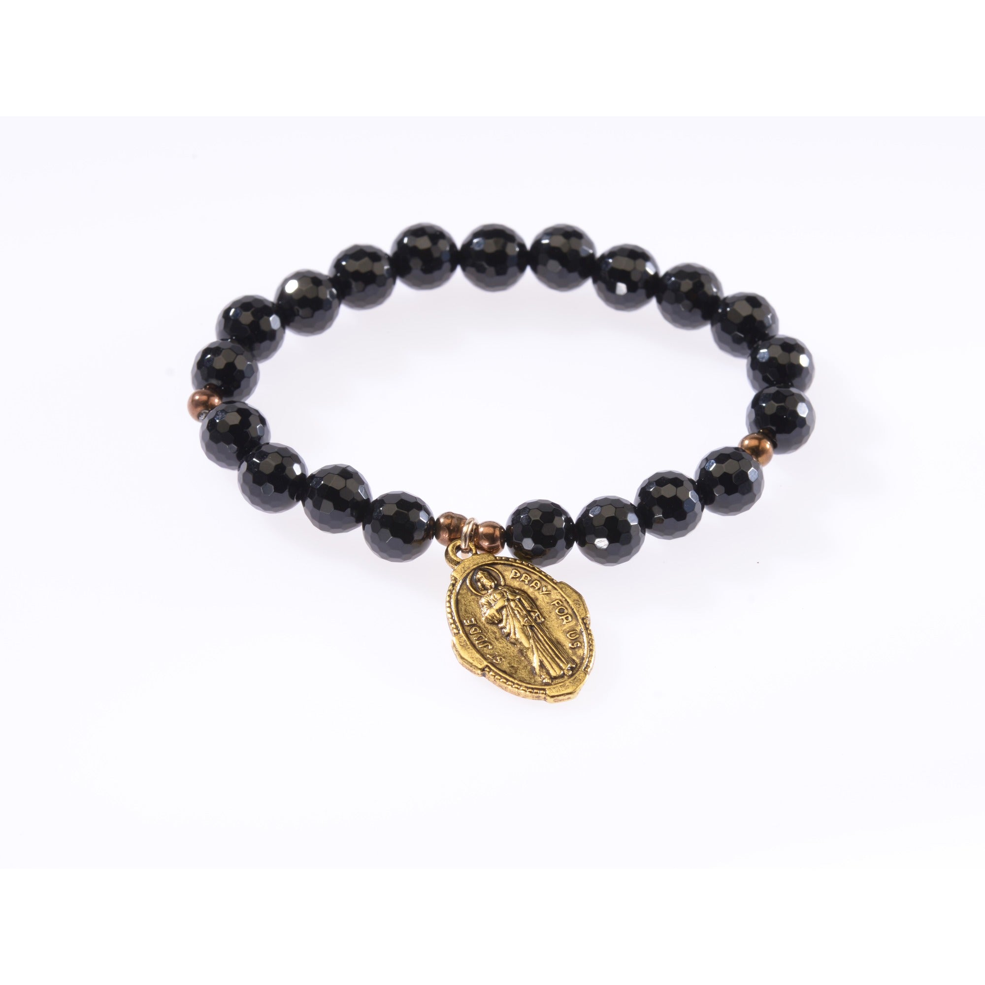 St. Jude Black Onyx Stretch Bracelet