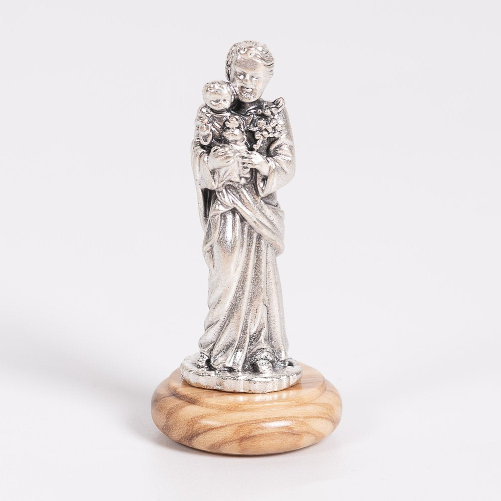 St. Joseph Figurine on Olivewood Base - 2.64"