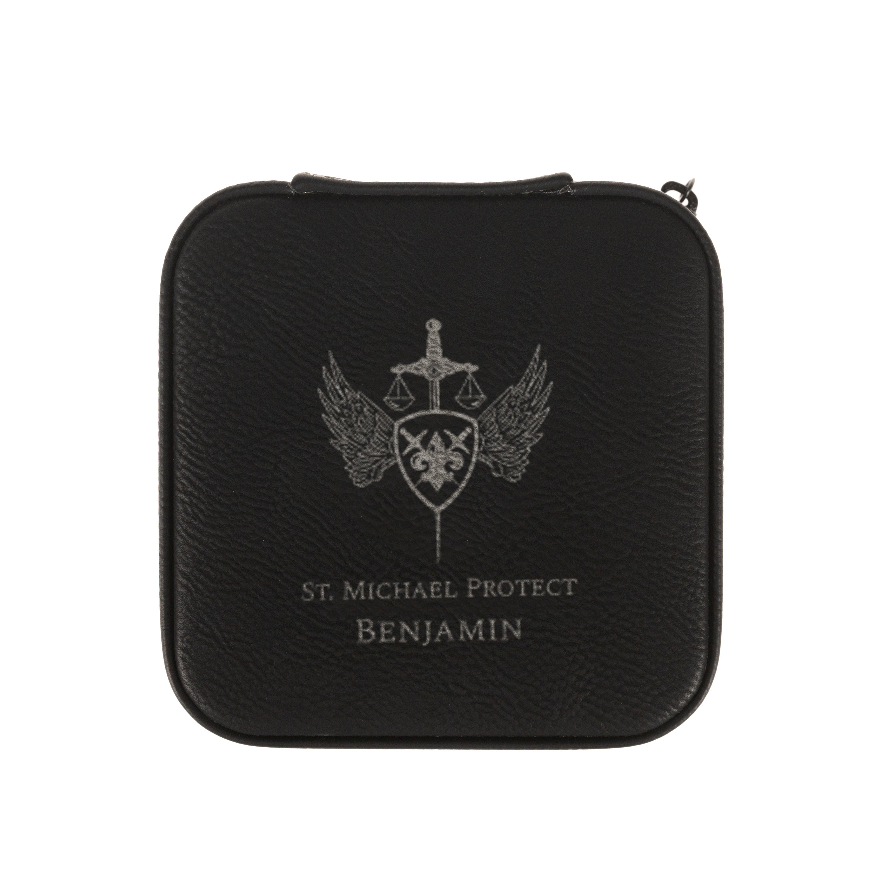 Personalized St Michael Keepsake and Travel Boxes-set of 2