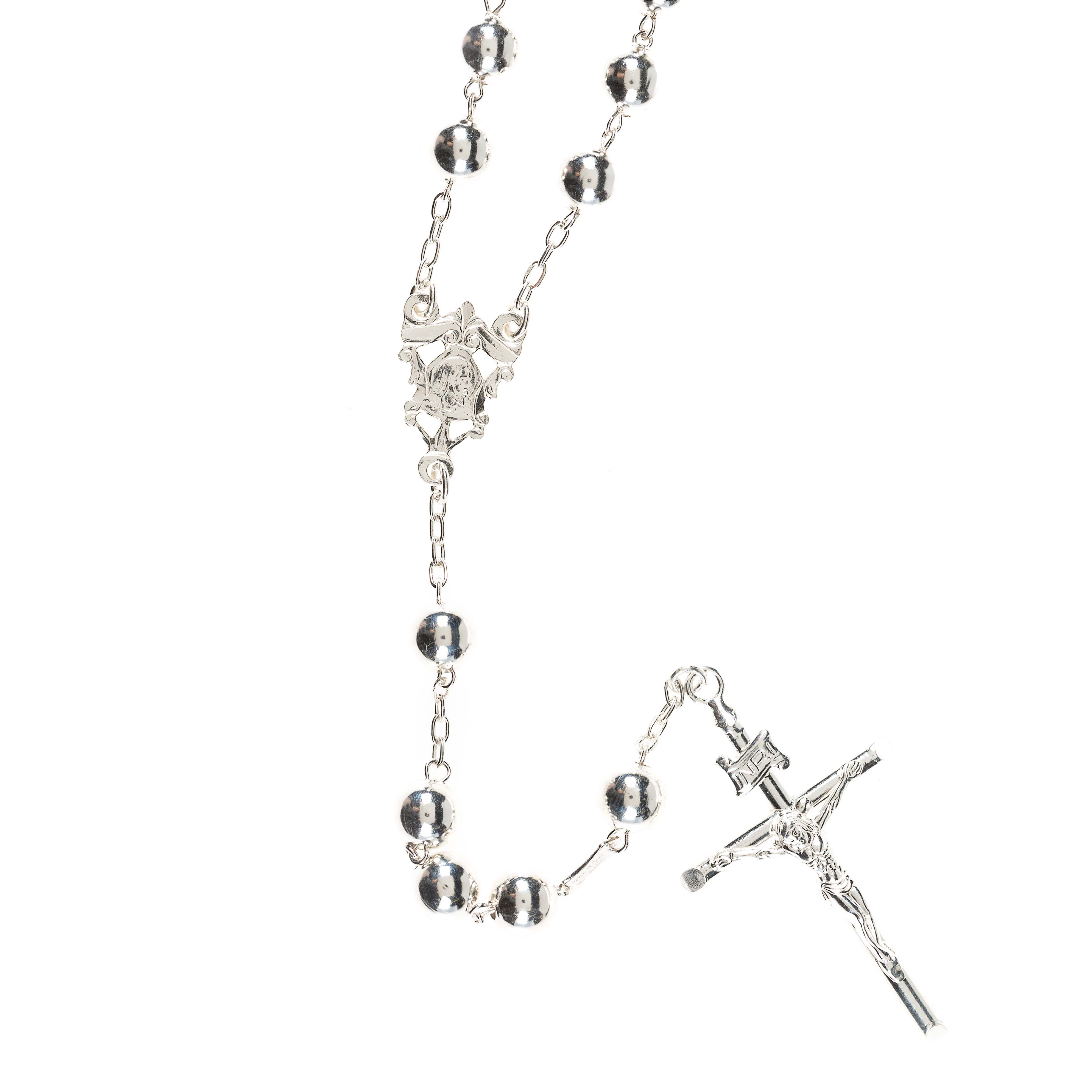 Italian Fine Silver Rosary